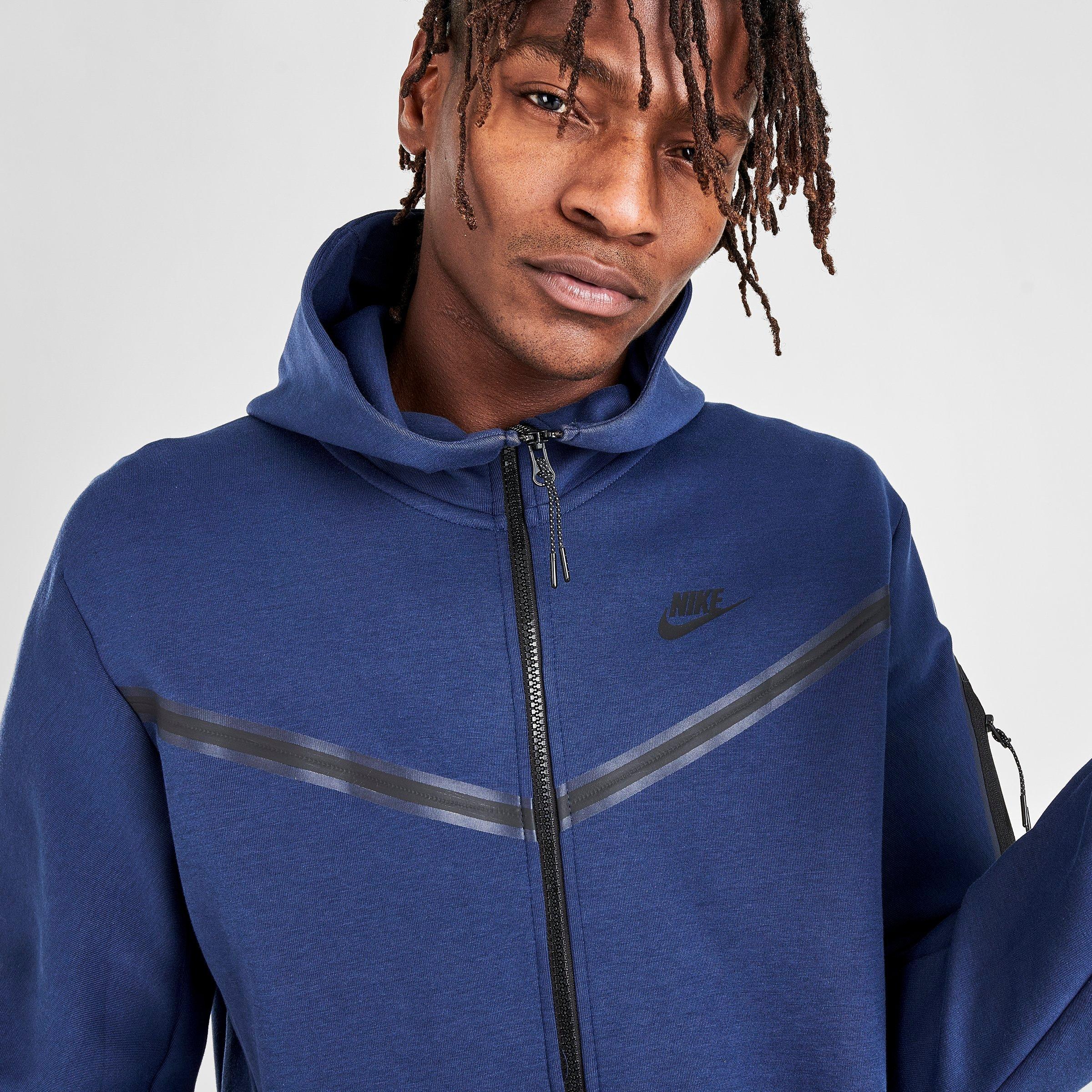 black nike taped hoodie