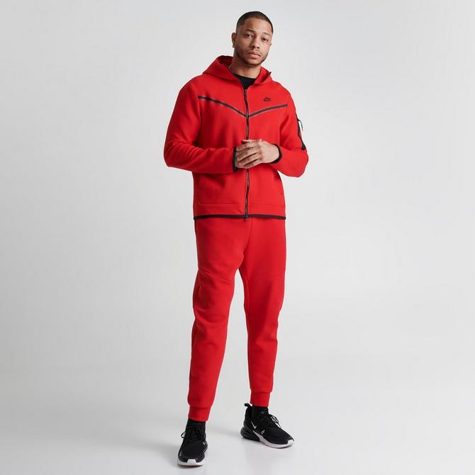 Men's Nike Sportswear Midnight Navy/Black Tech Fleece Full-Zip Hoodie  (CU4489 410) - 4XL 