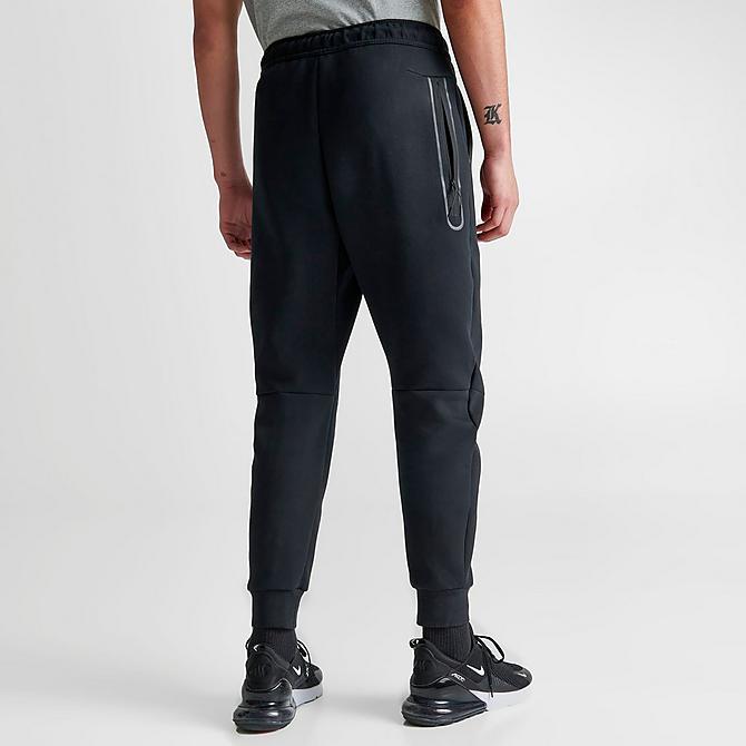 Back Right view of Nike Tech Fleece Taped Jogger Pants in Black Click to zoom