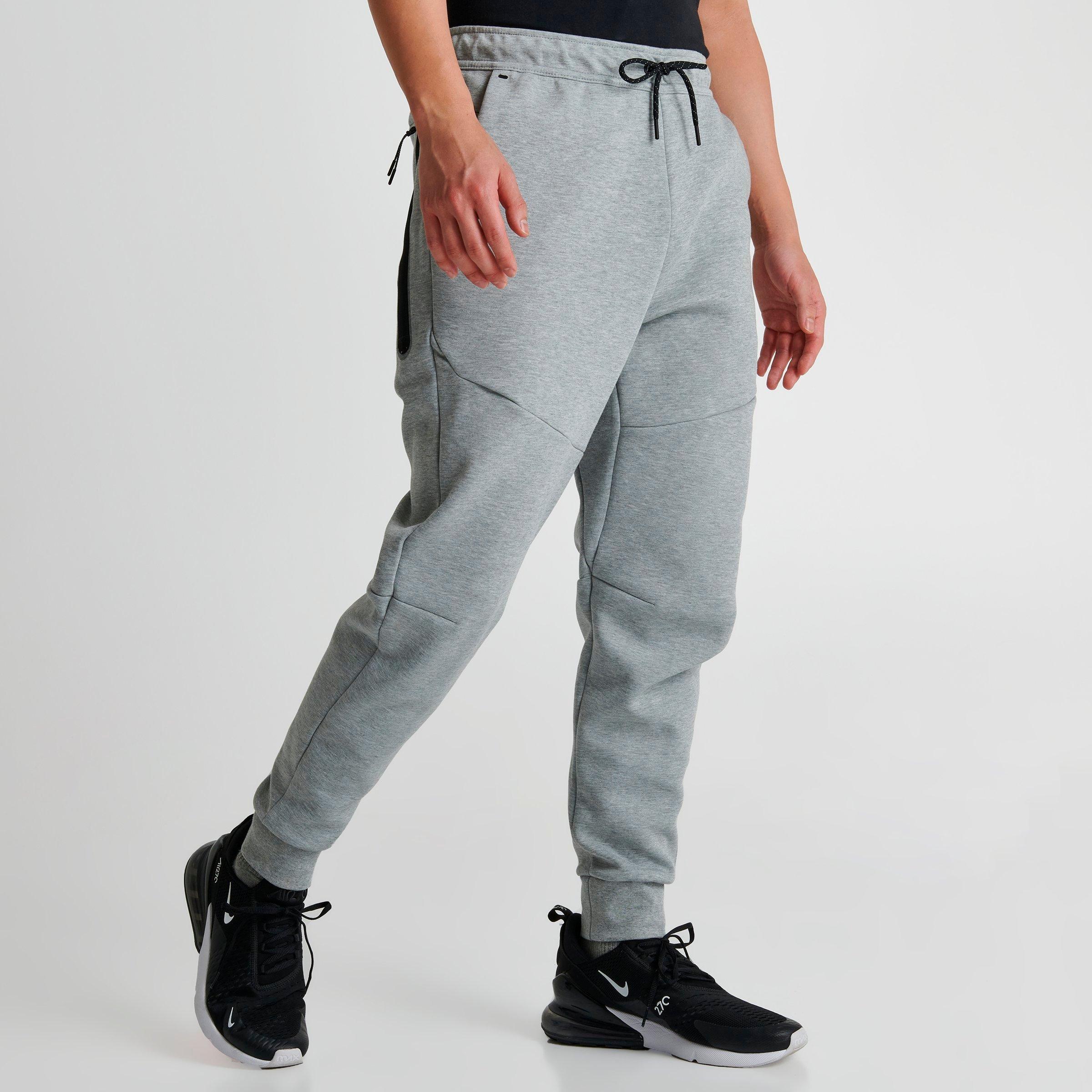 nike tech fleece pants black white