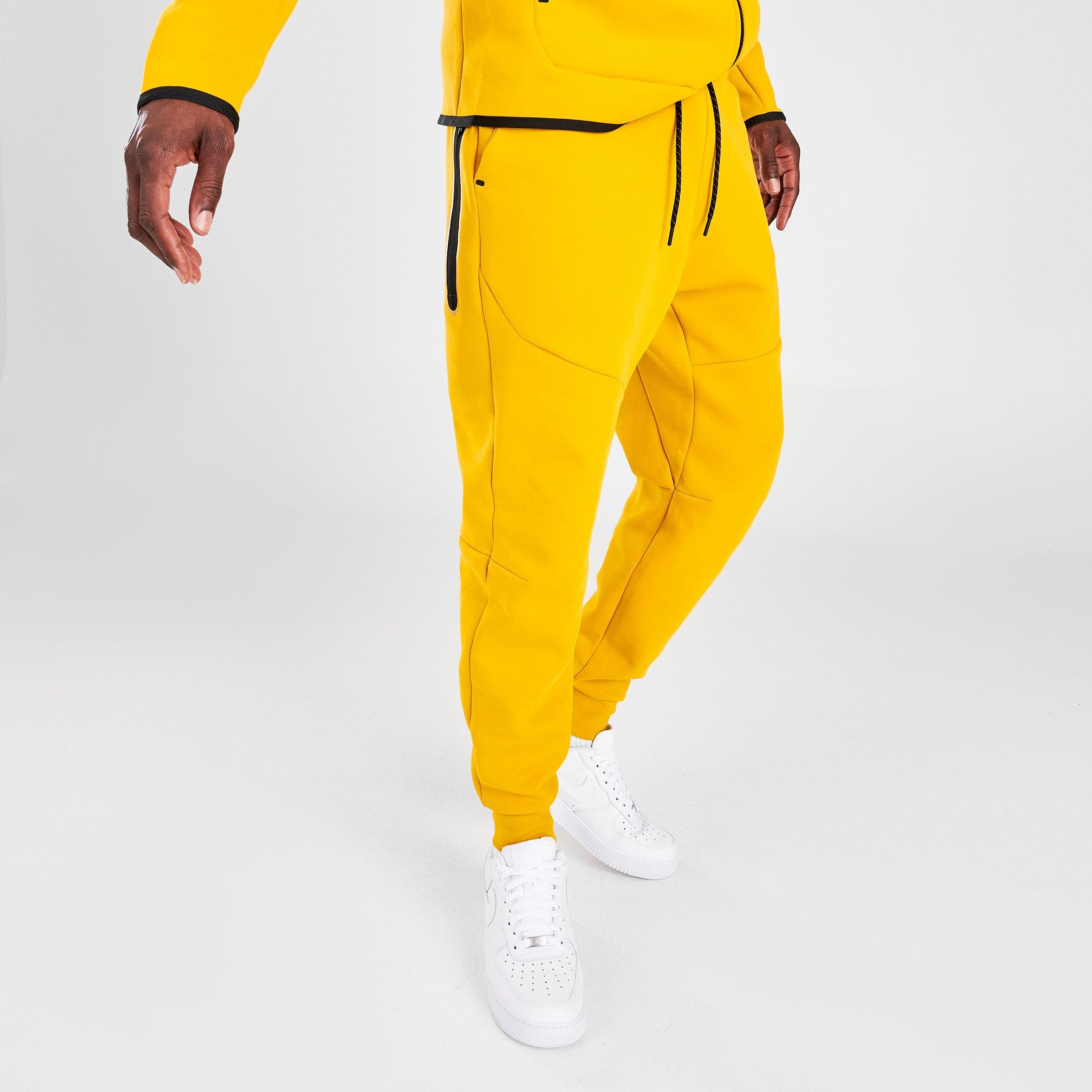 yellow tech fleece pants