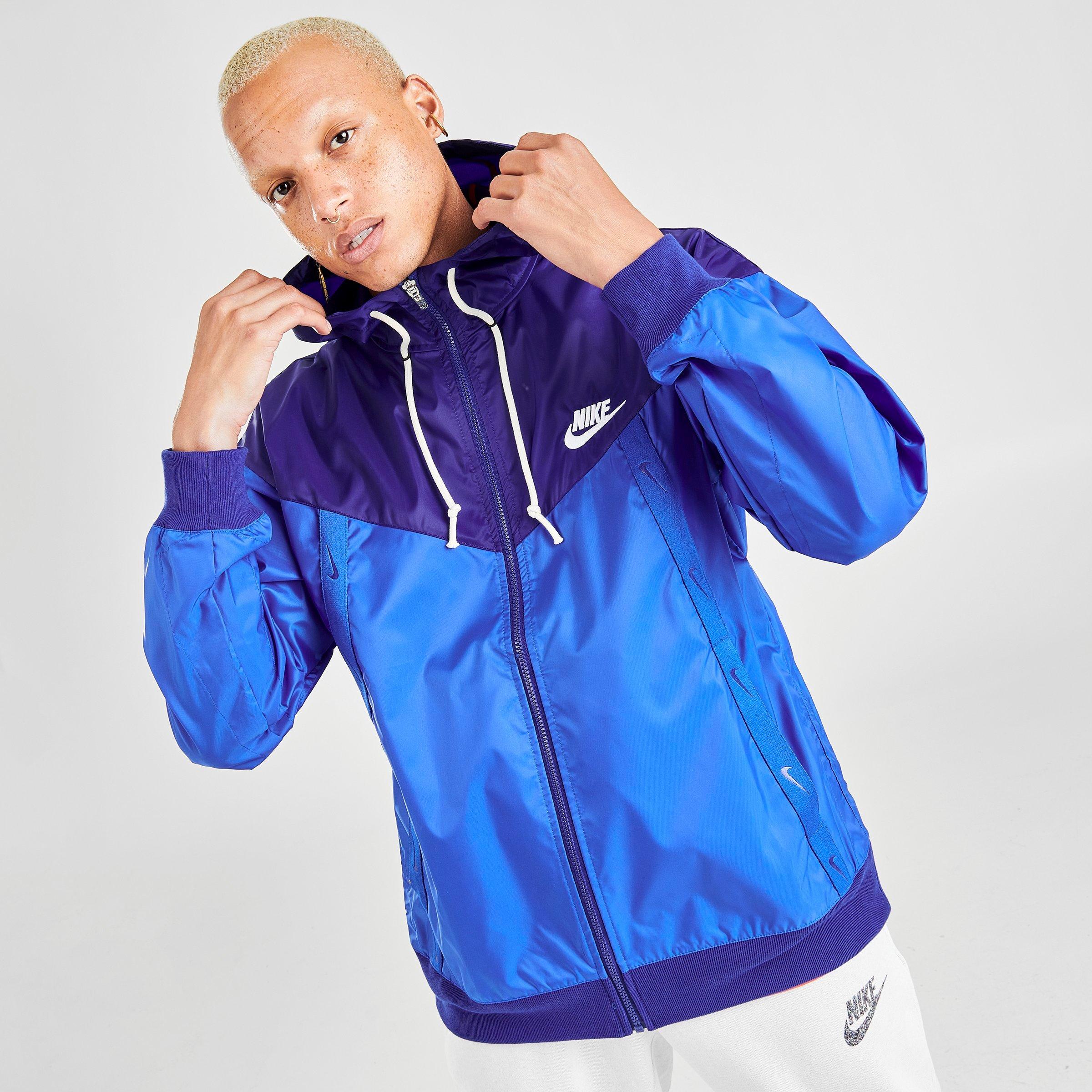 royal blue windbreaker nike