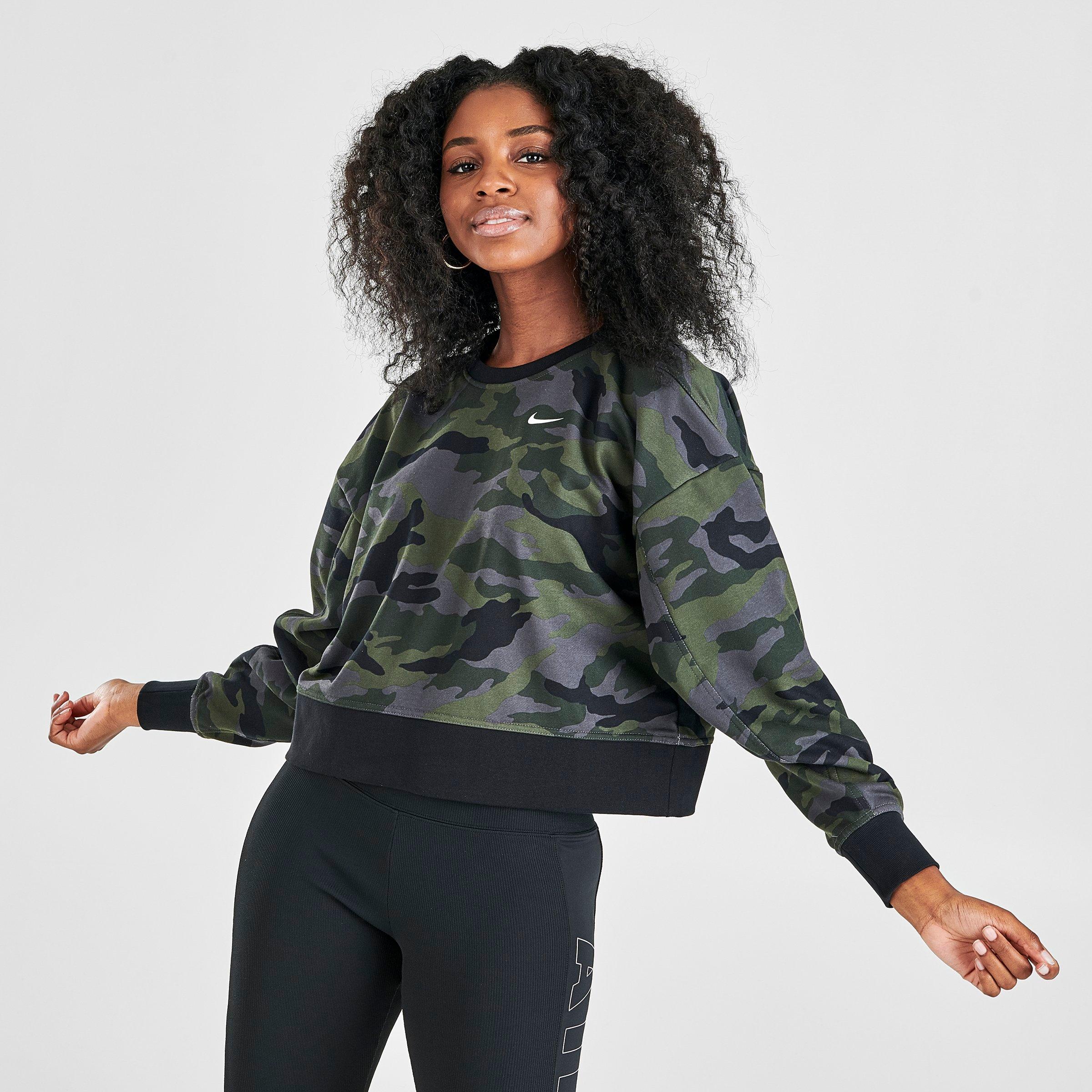 nike dri fit cropped sweatshirt