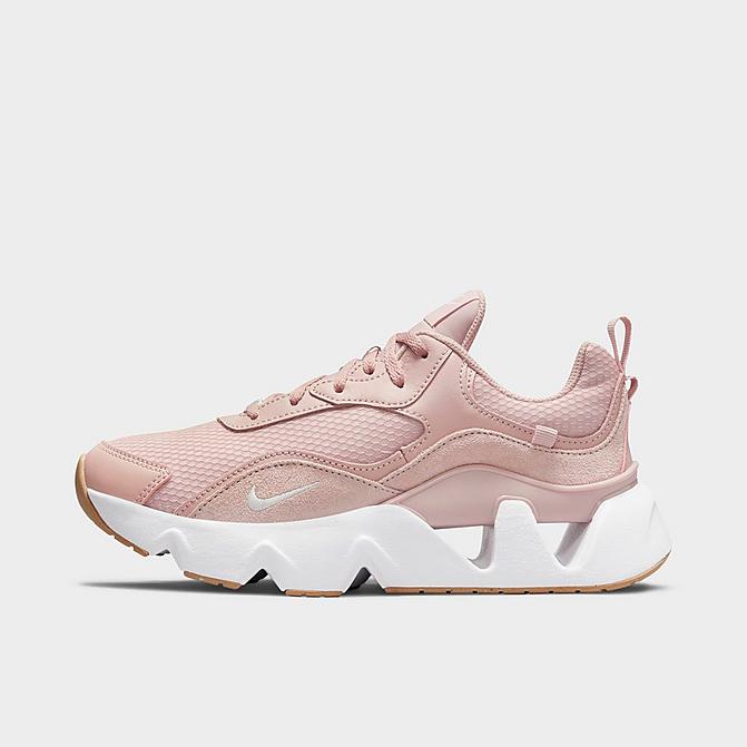 Right view of Women's Nike RYZ 360 2 Casual Shoes in Pink Oxford/Gum Light Brown/White/Summit White Click to zoom