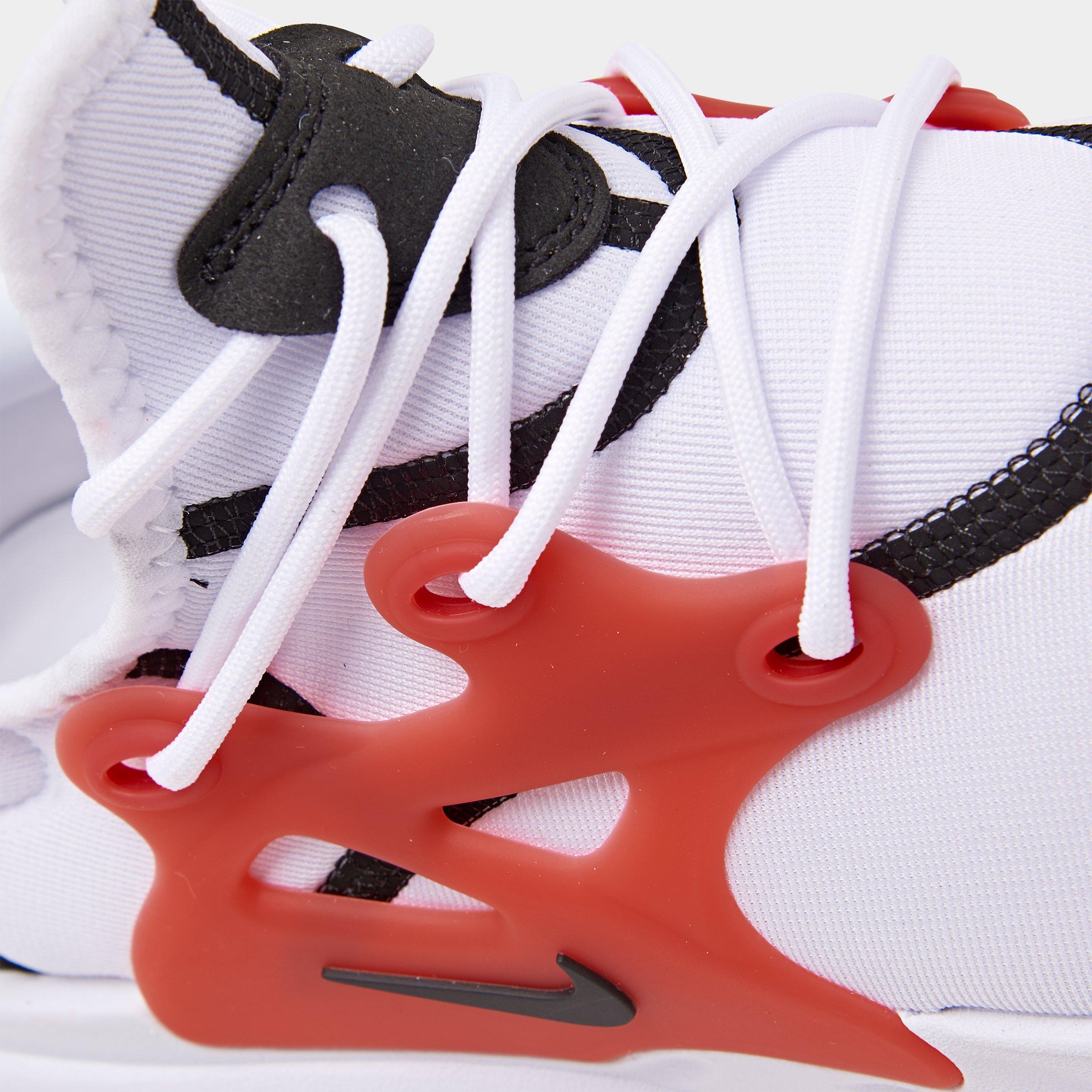 nike react presto white black university red