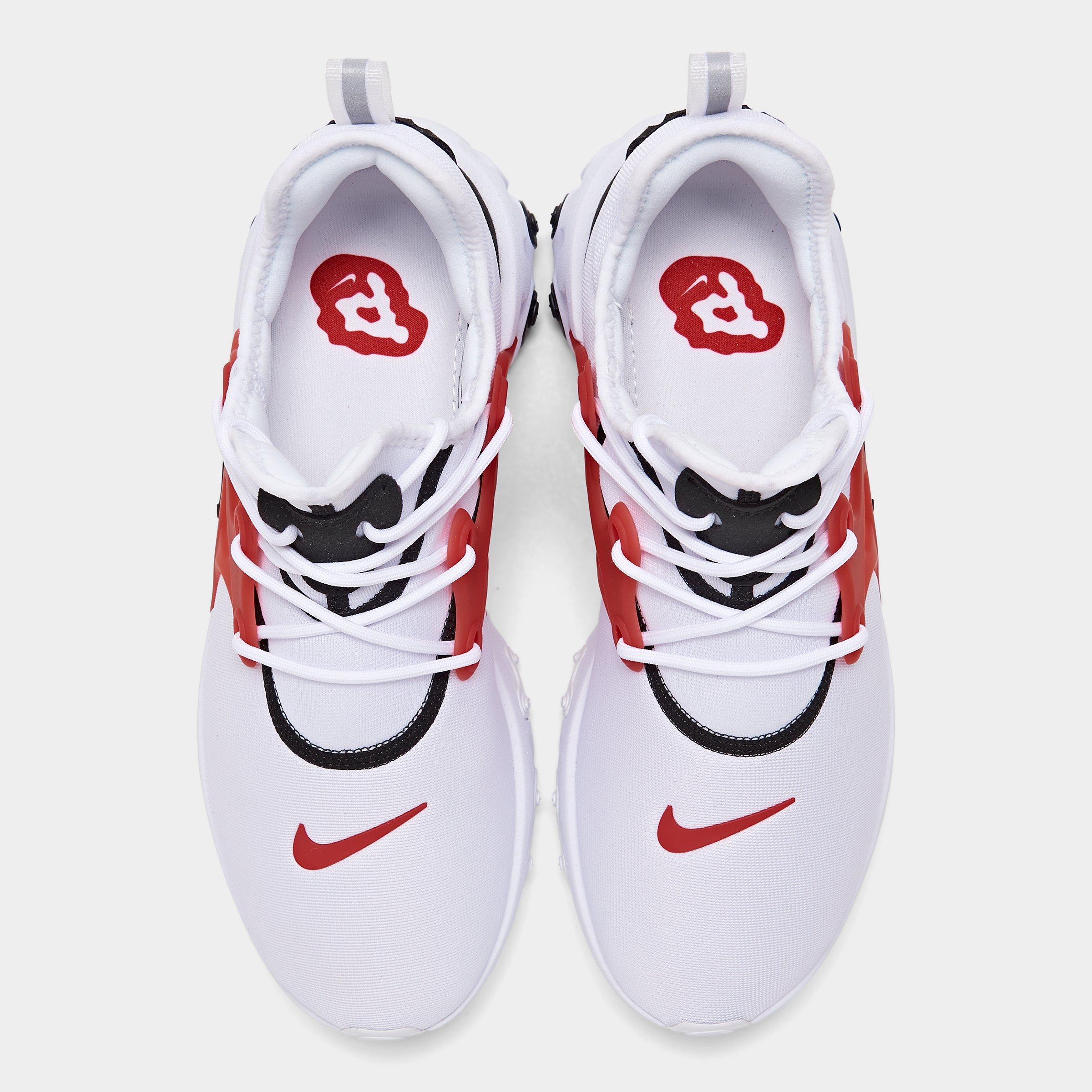 black and red nike presto