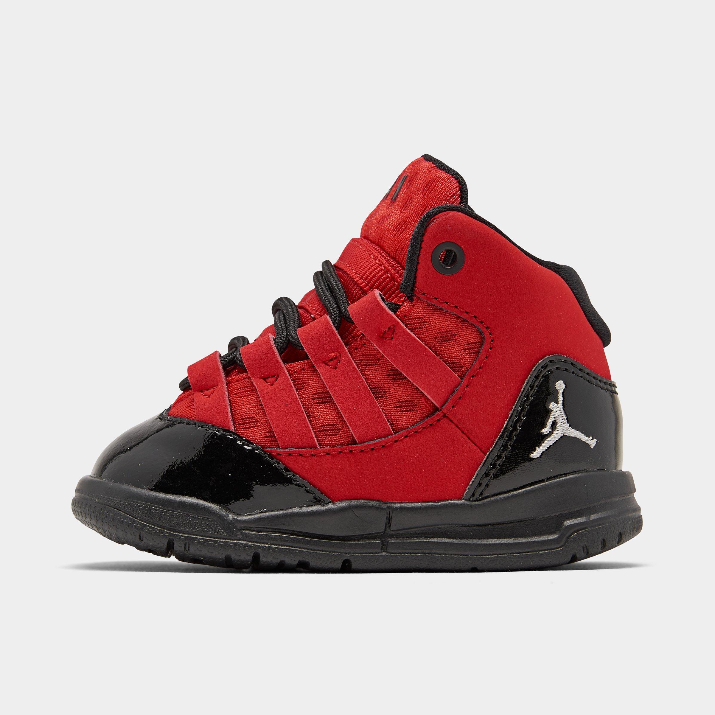 red and black toddler jordans