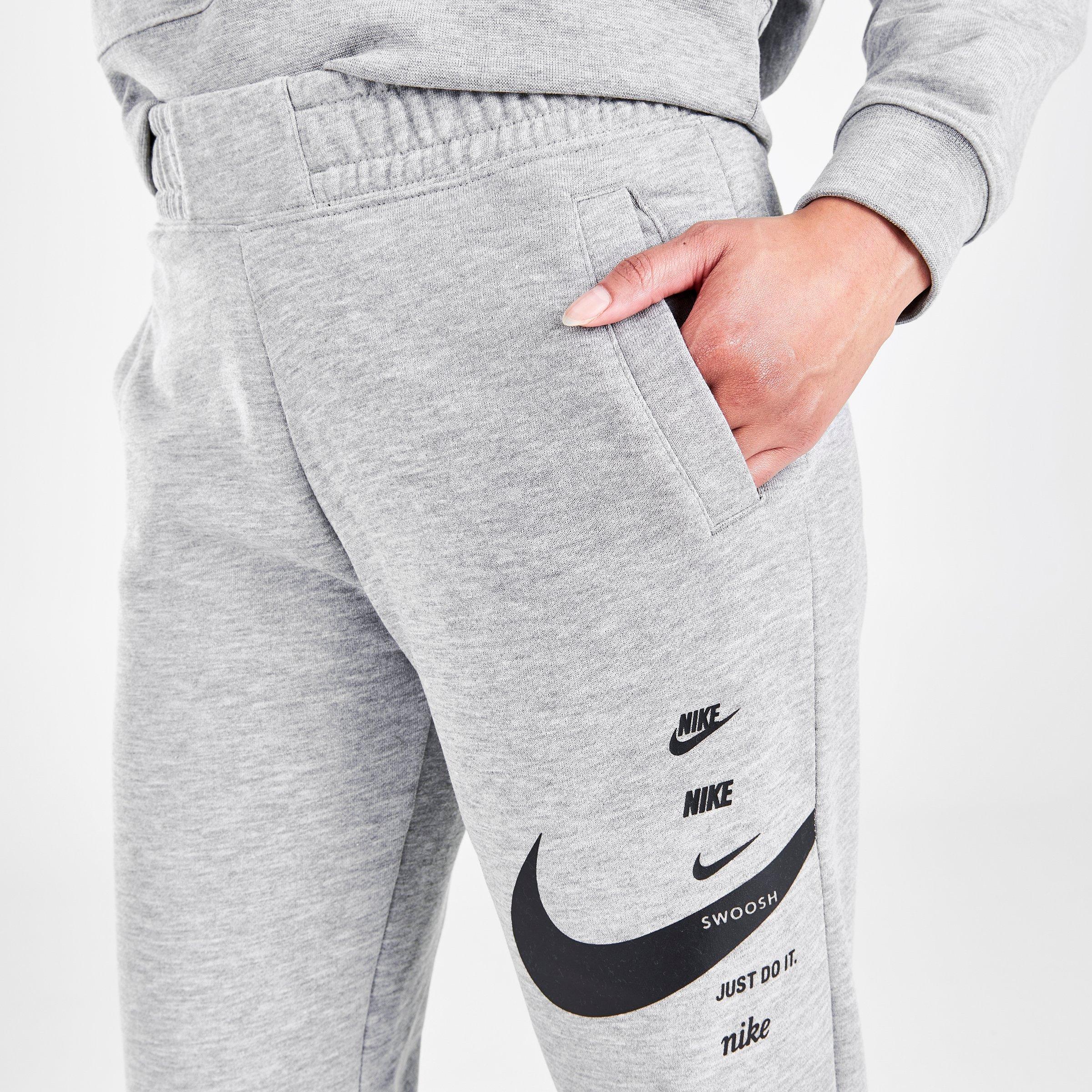 nike grey sweatpants shorts