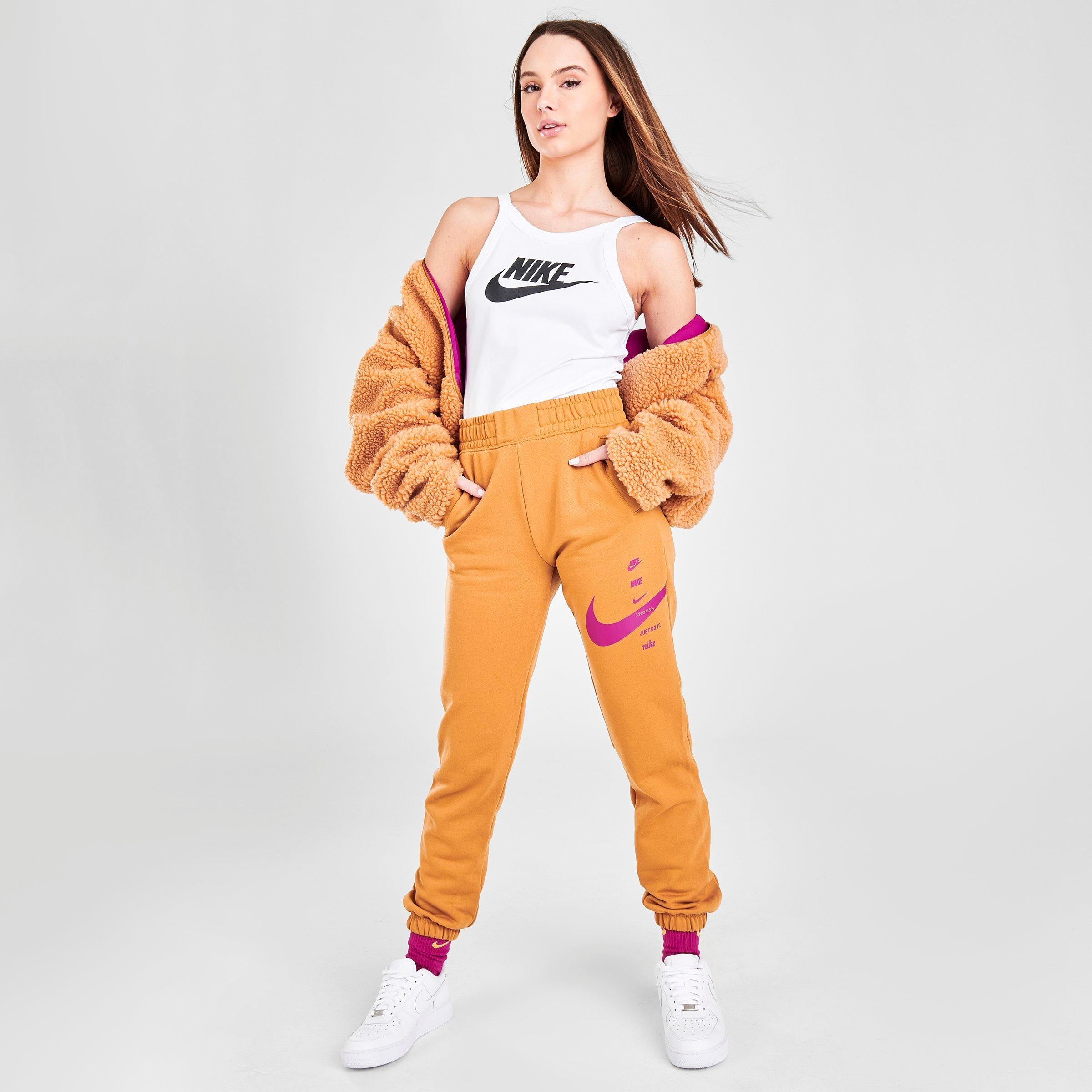 women's nike sportswear swoosh fleece pants