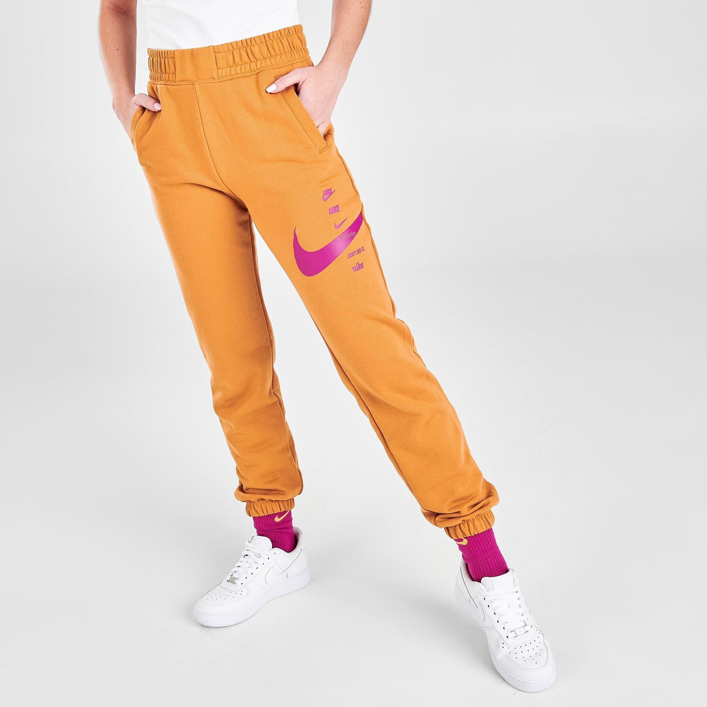 women's nike sportswear swoosh fleece jogger pants