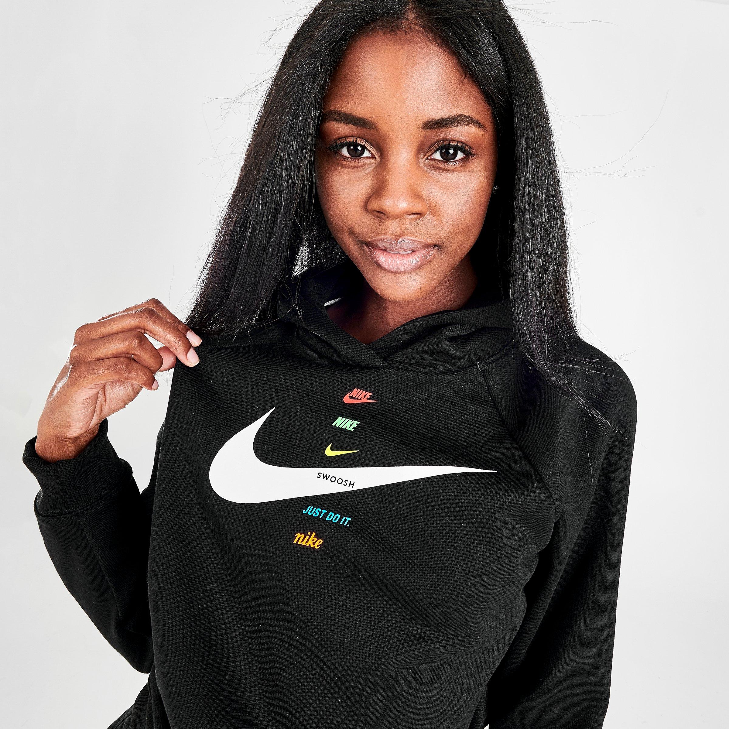 ladies nike swoosh hoodie