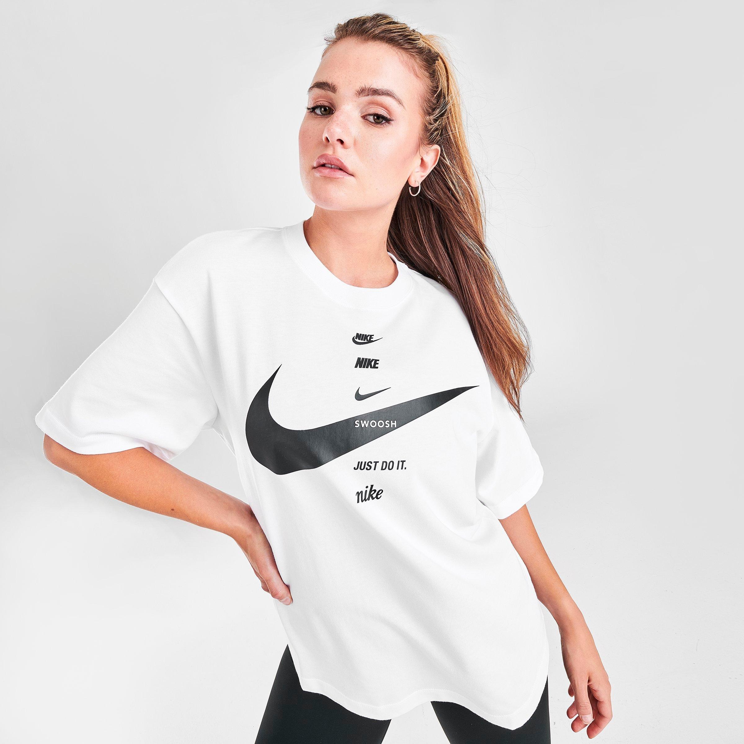 womens white nike t shirt