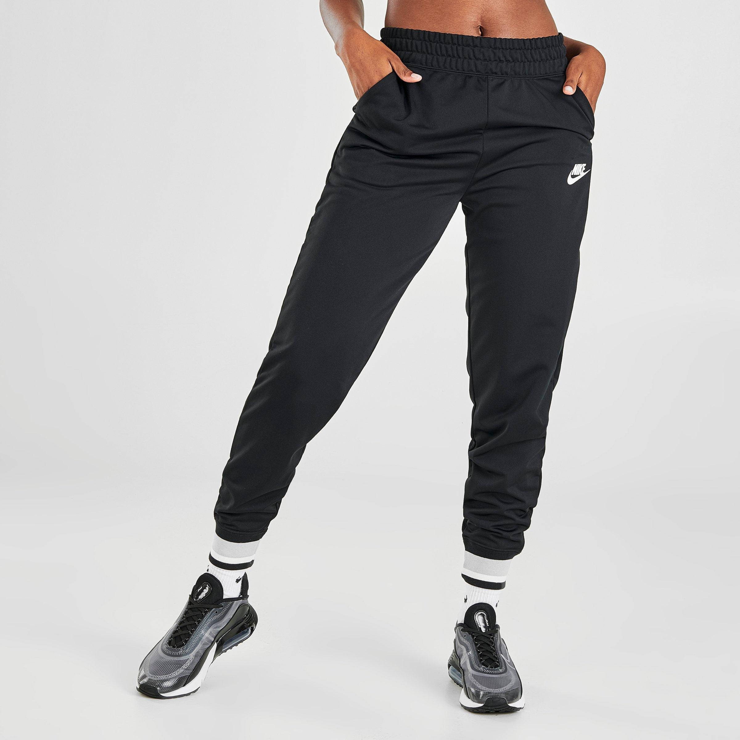 nike exclusive black polyknit track pants