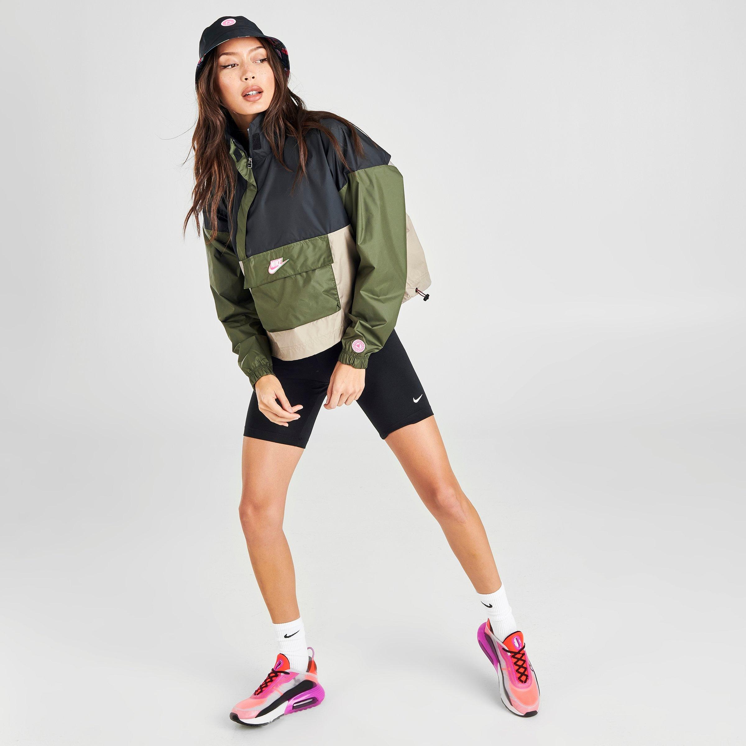 women's nike sportswear icon clash woven anorak wind jacket