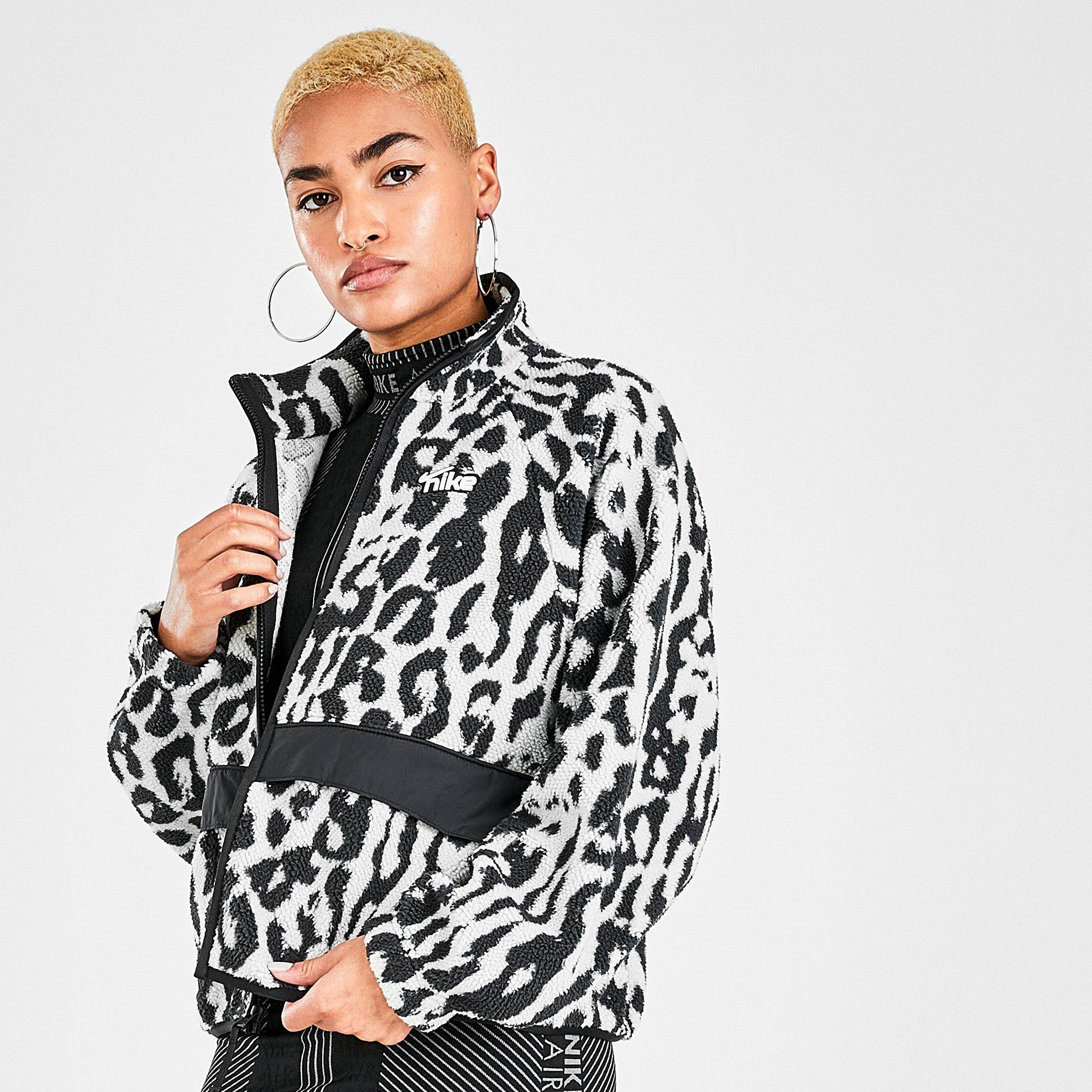 leopard print nike jacket