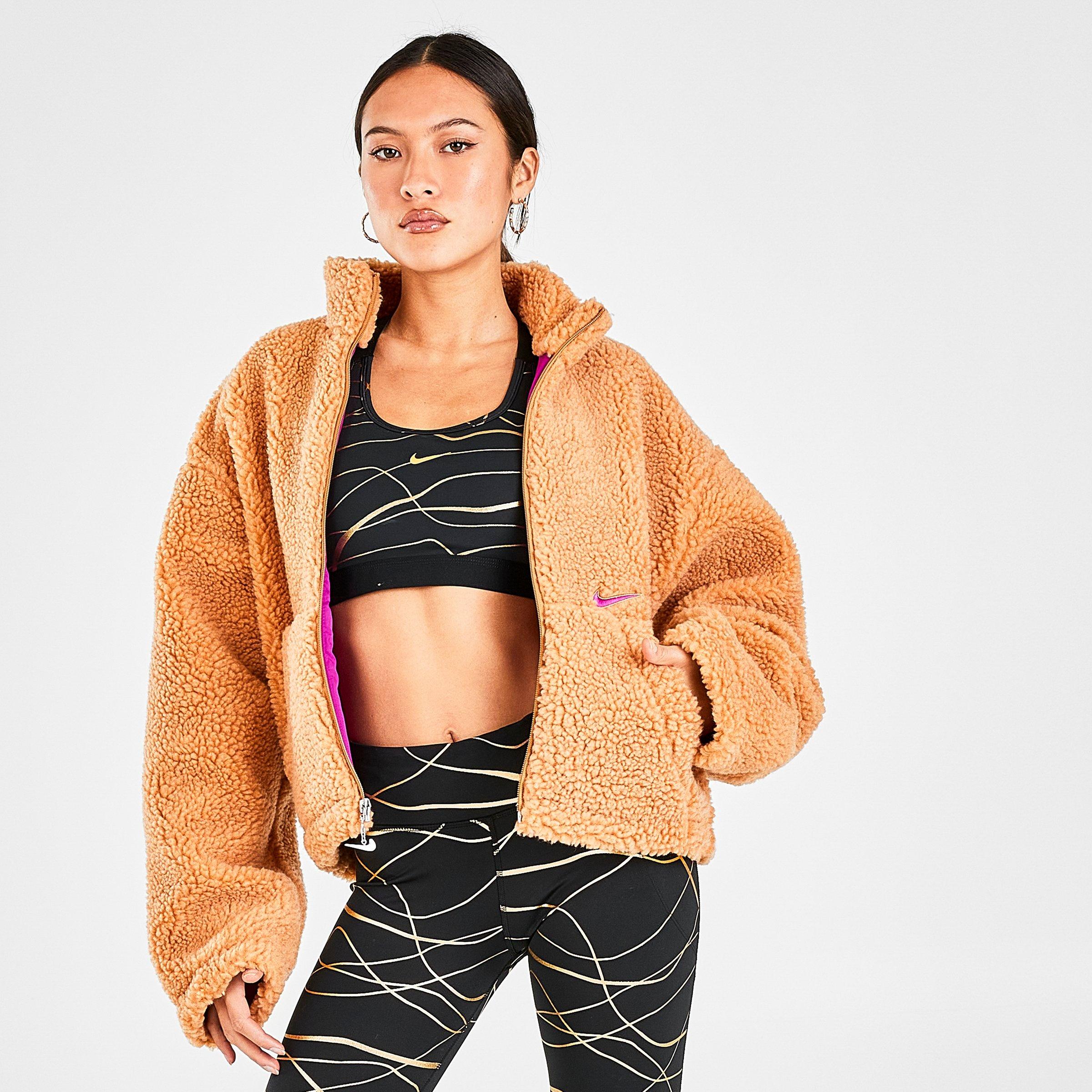 sherpa fleece nike crop