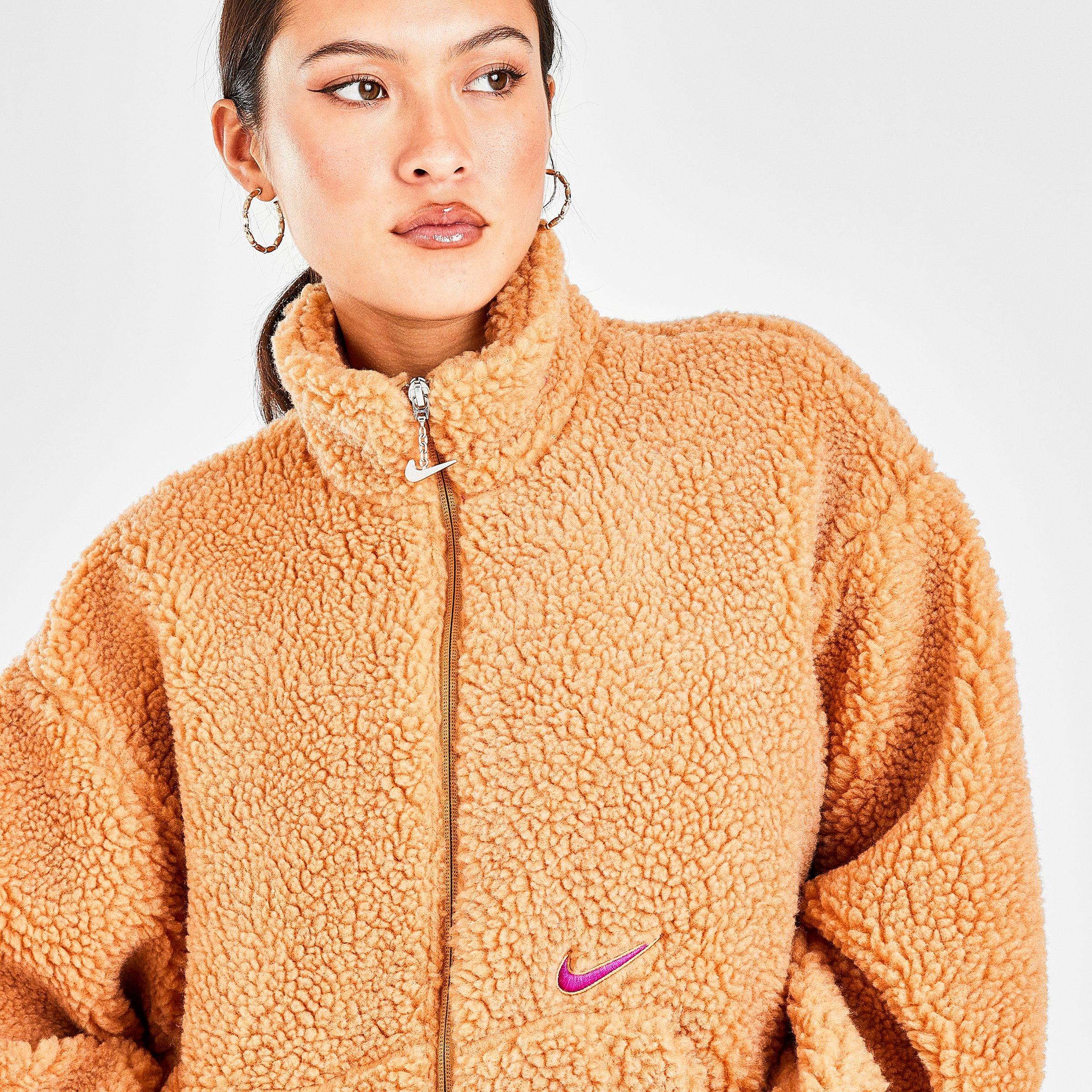 nike women's fuzzy jacket