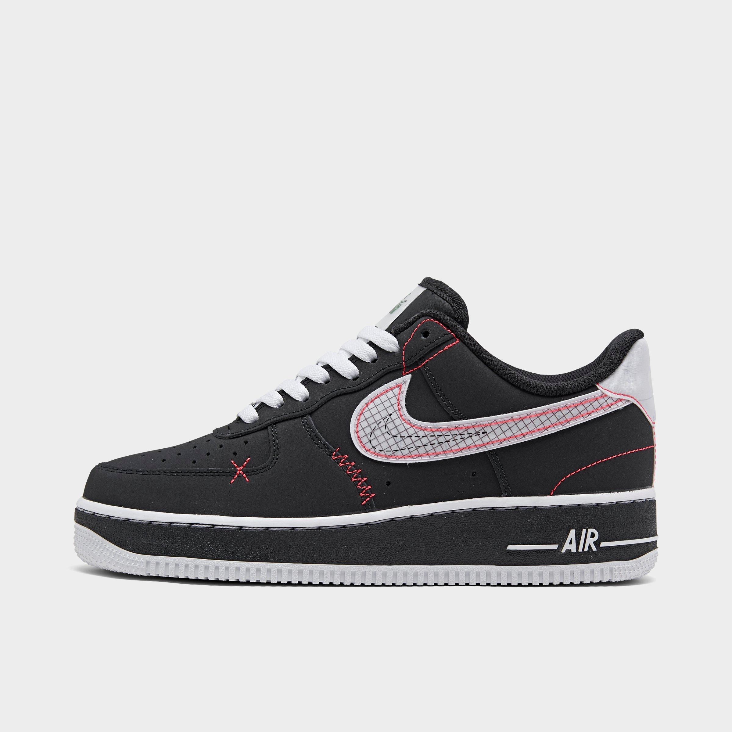 nike air force 1 black and white finish line