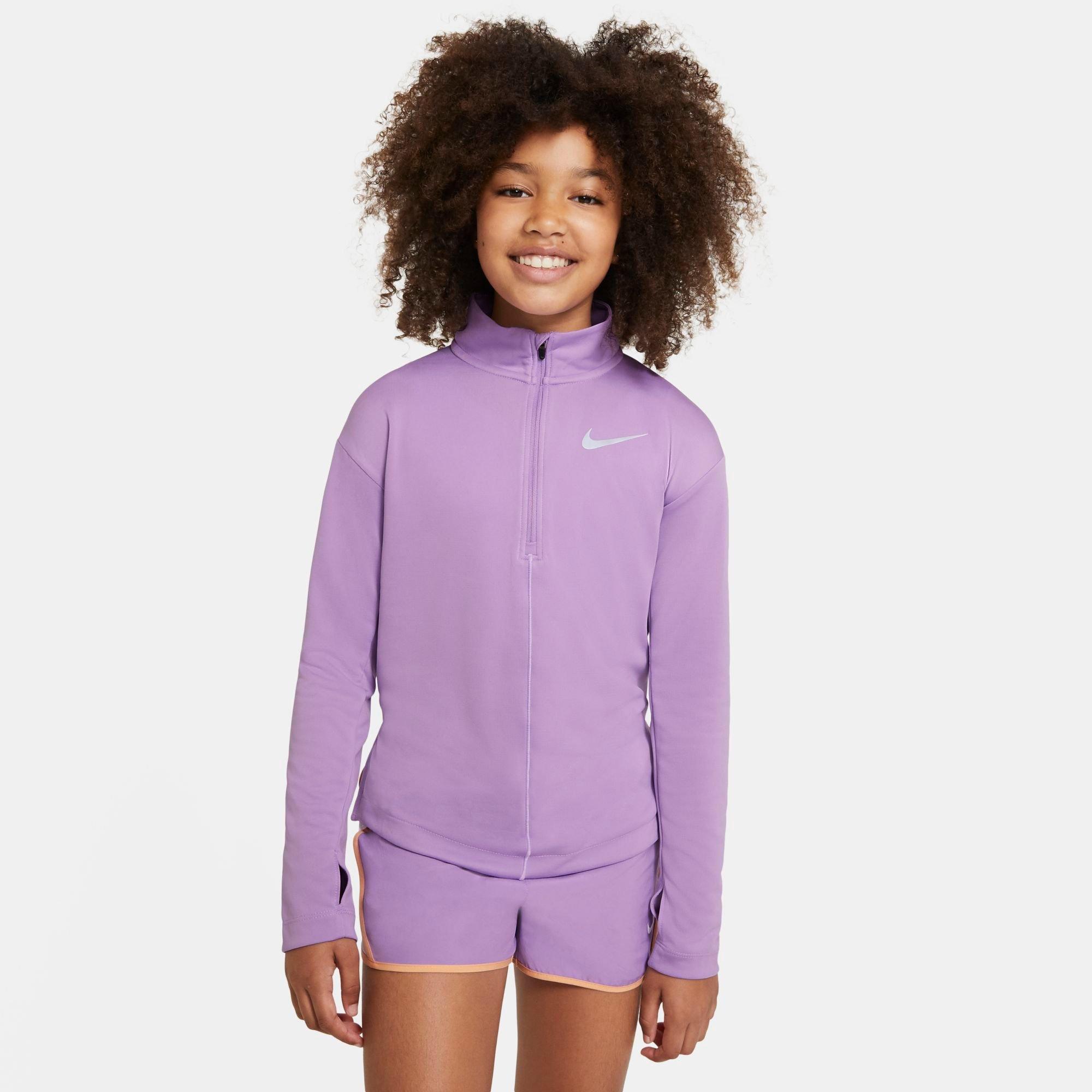 nike half zip long sleeve running top