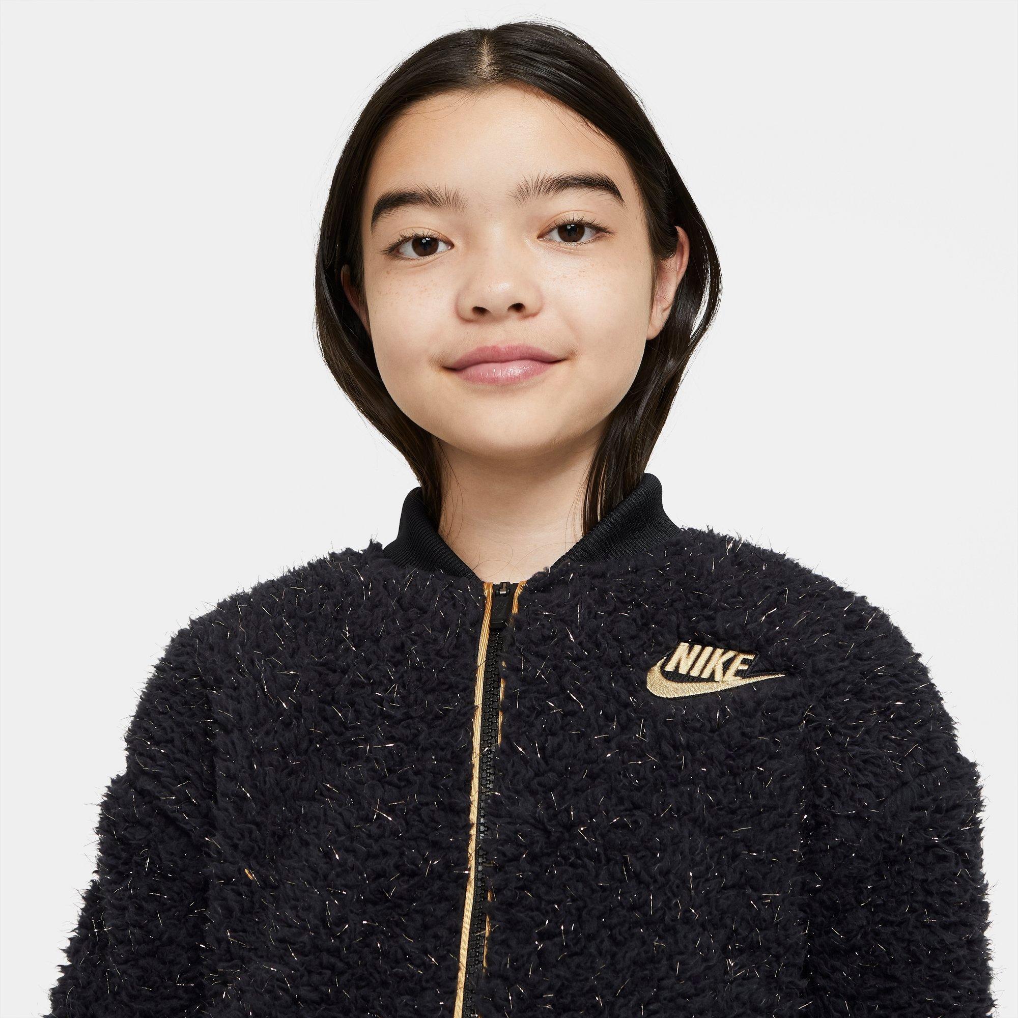 nike fleece bomber