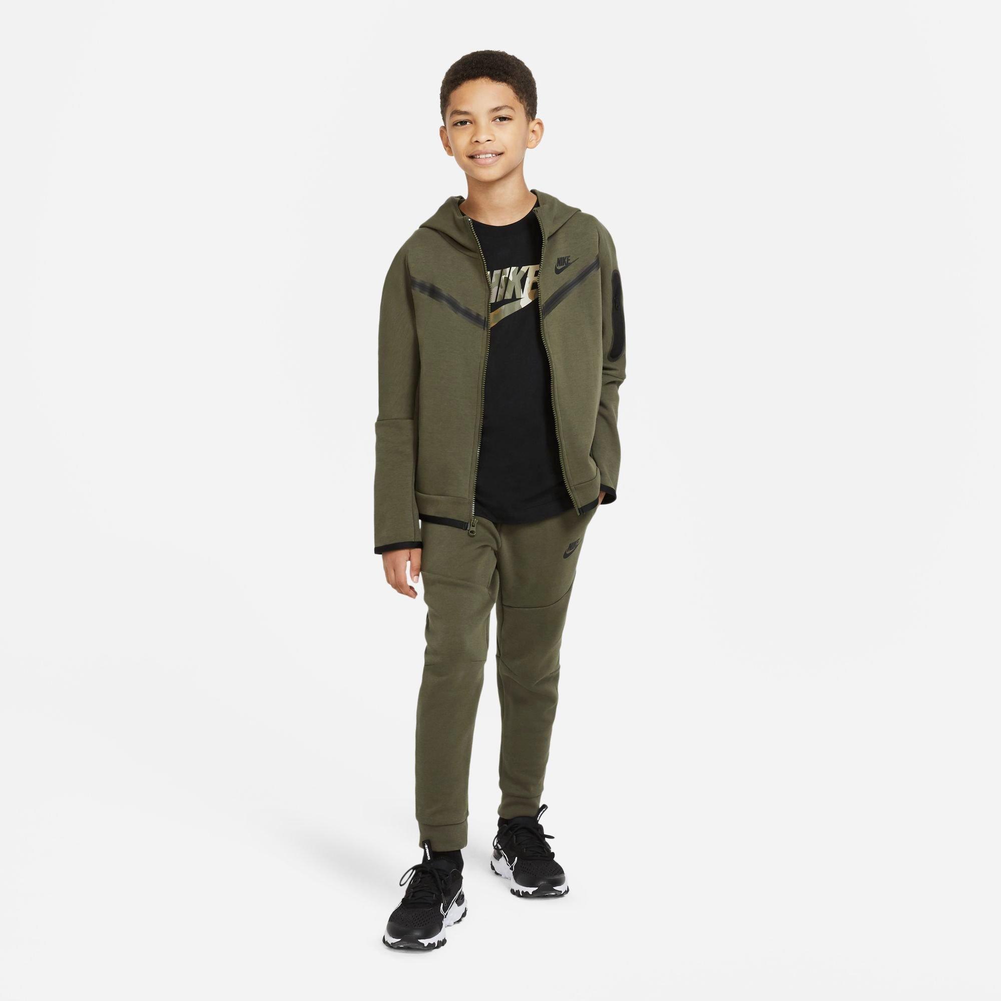 nike tech fleece jogger khaki