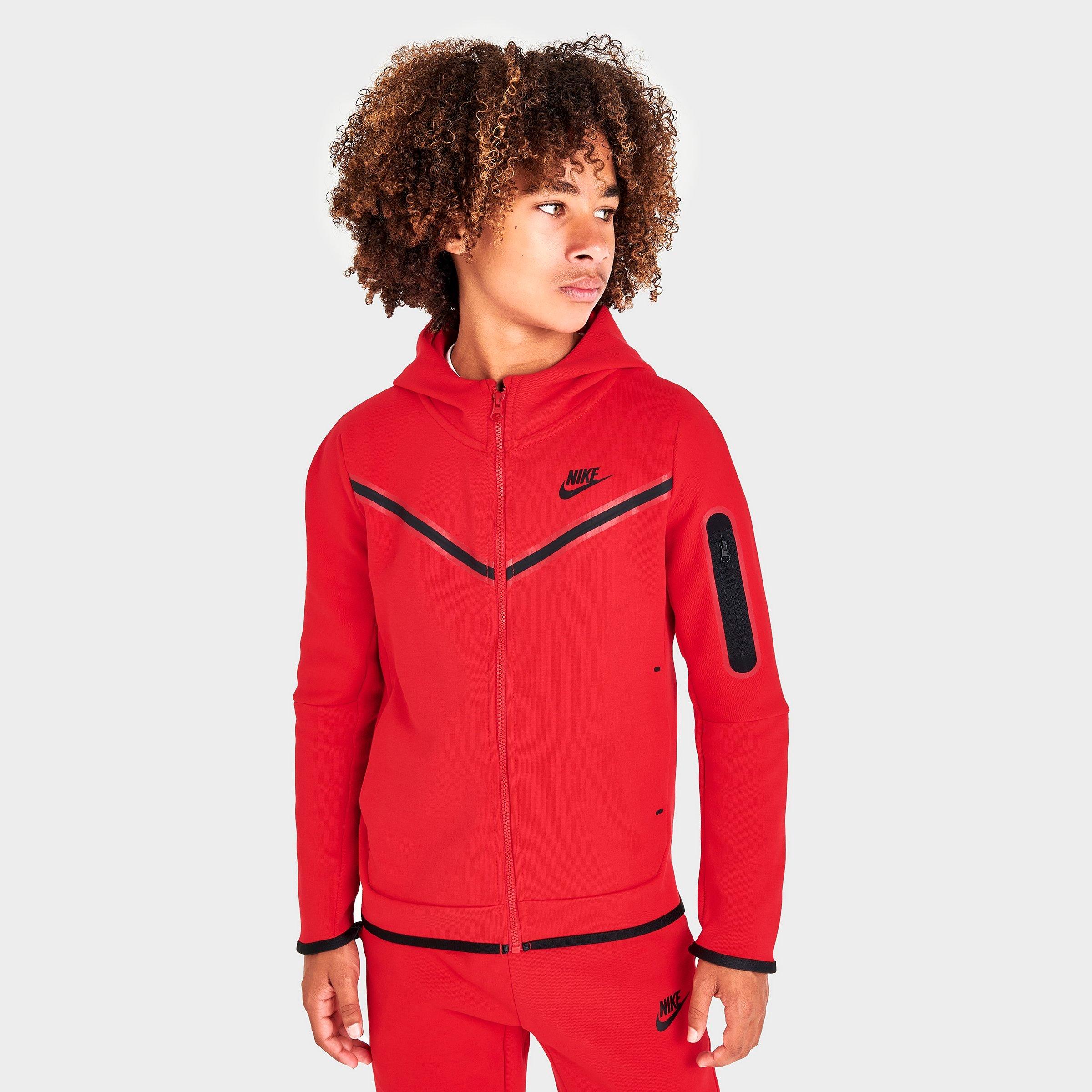 nike red hoodie kids