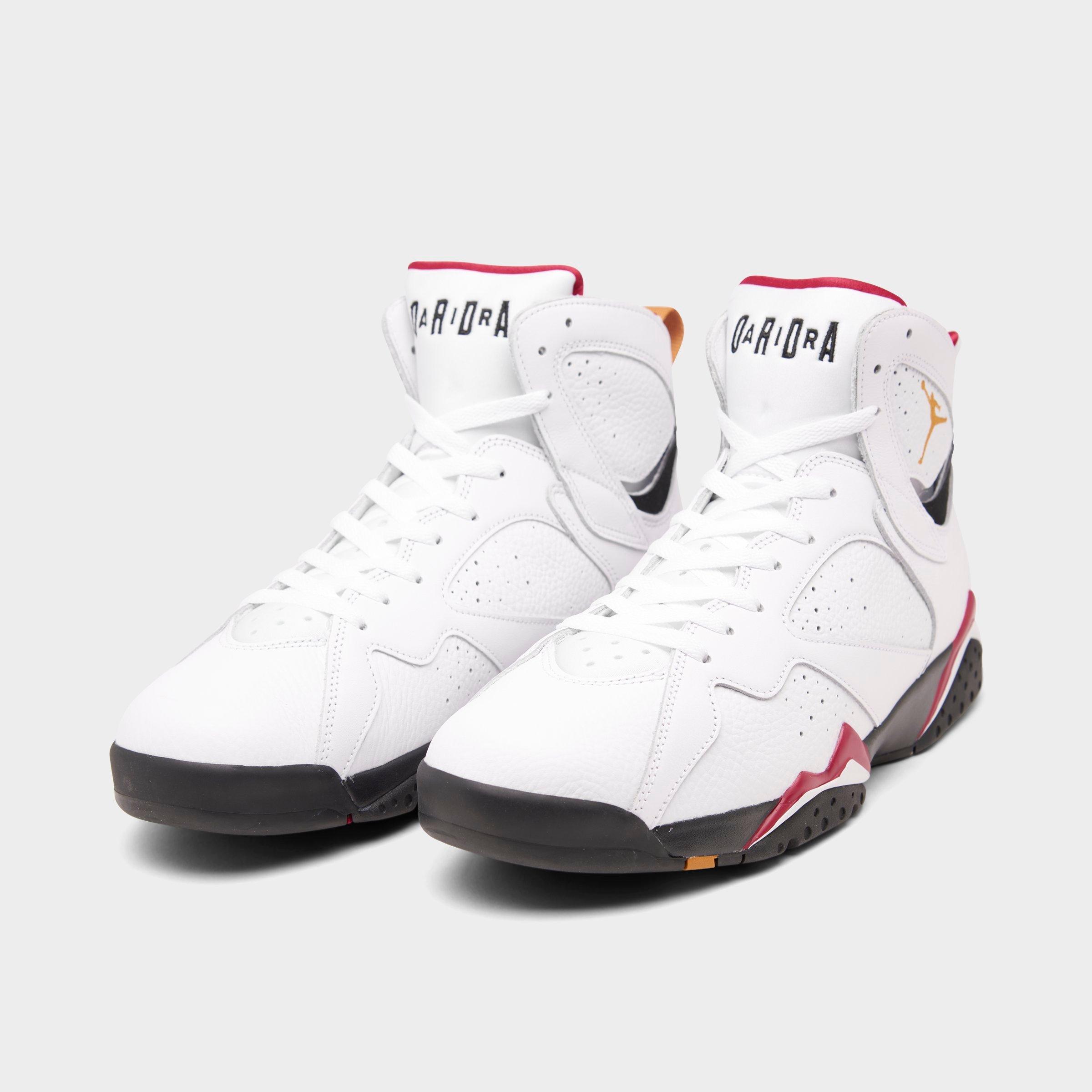 jordan 7 white and red