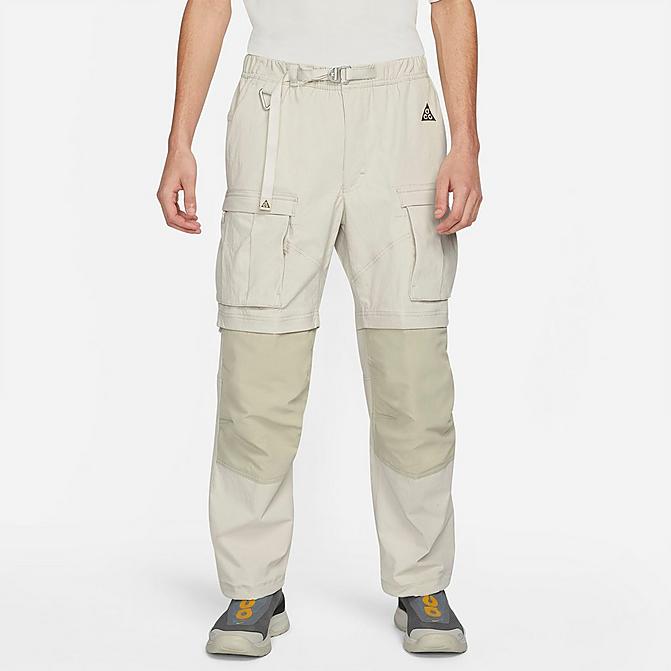 Front view of Men's Nike ACG Smith Summit Cargo Pants in Light Bone/Light Stone Click to zoom