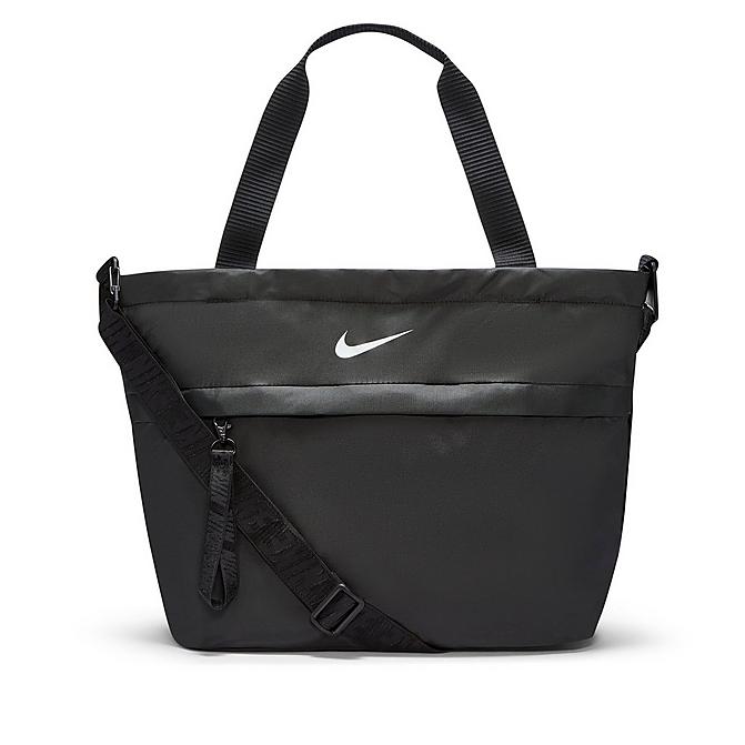 Front view of Nike Sportswear Essentials Tote Bag in Black/Iron Grey/White Click to zoom