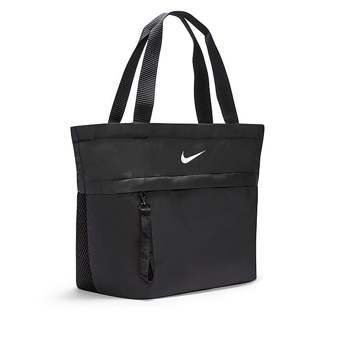 Alternate view of Nike Sportswear Essentials Tote Bag in Black/Iron Grey/White Click to zoom