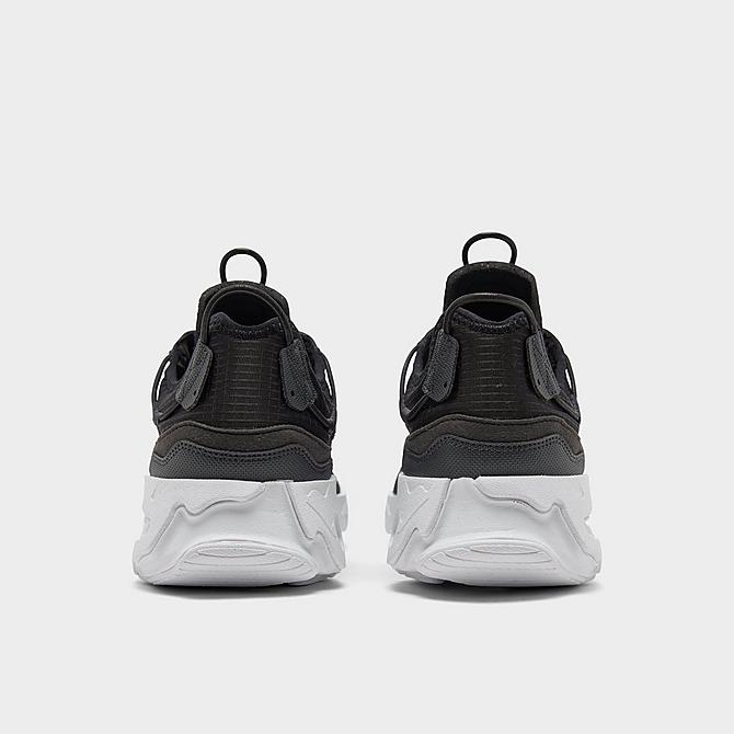 Left view of Men's Nike React Live Running Shoes in Black/White/Dark Smoke Grey Click to zoom