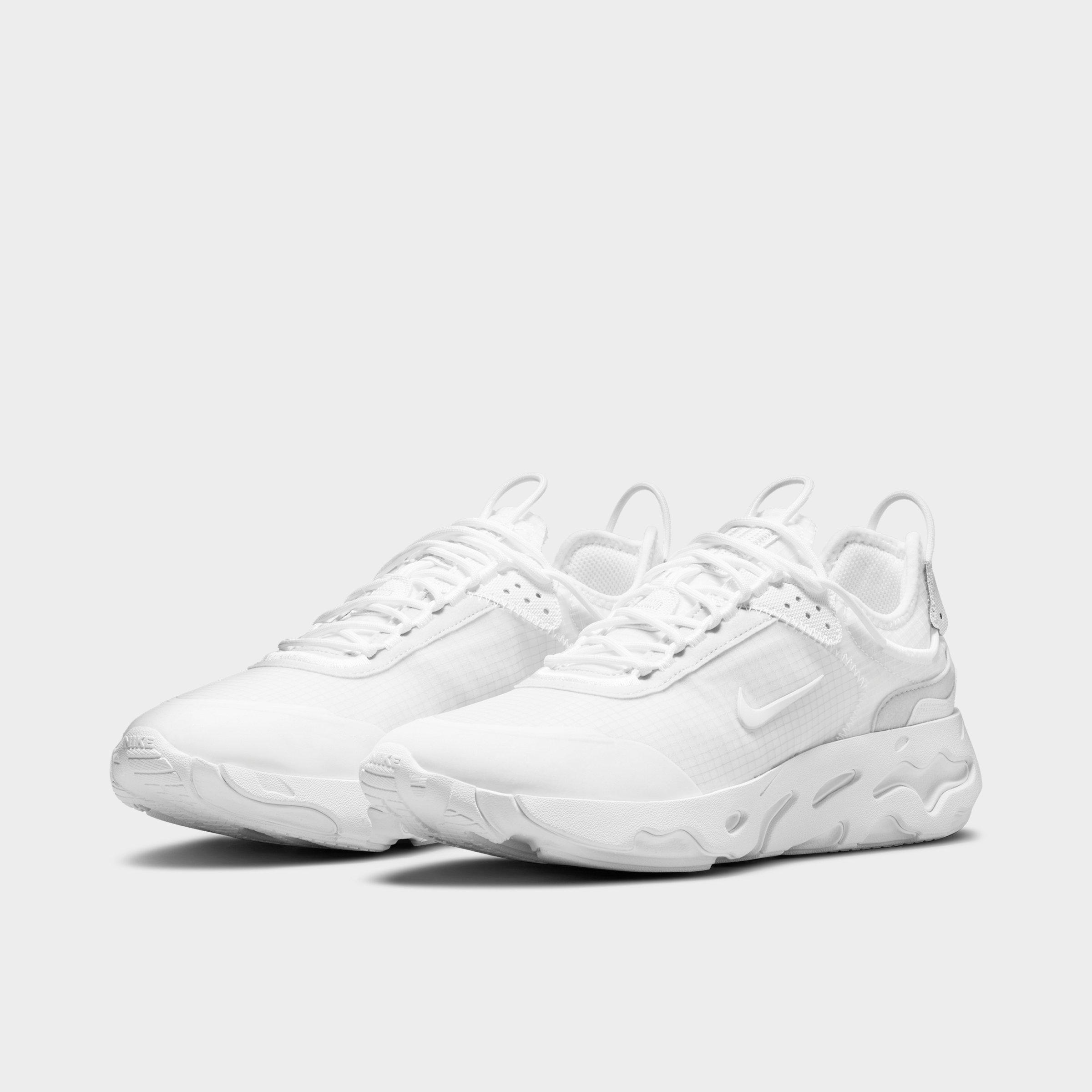 mens all white nike react