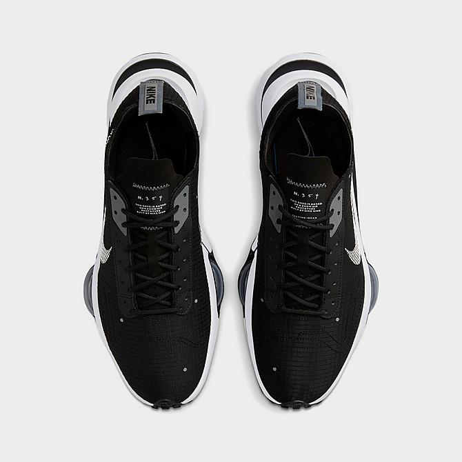 Back view of Men's Nike Air Zoom-Type SE Running Shoes in Black/White/Smoke Grey Click to zoom