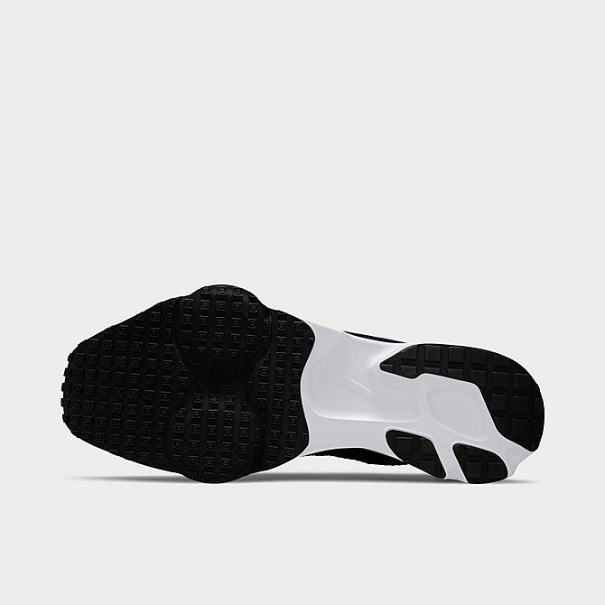 Bottom view of Men's Nike Air Zoom-Type SE Running Shoes in Black/White/Smoke Grey Click to zoom