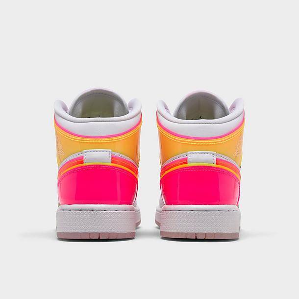 Girls Big Kids Air Jordan Retro 1 Mid Se Multi Casual Shoes