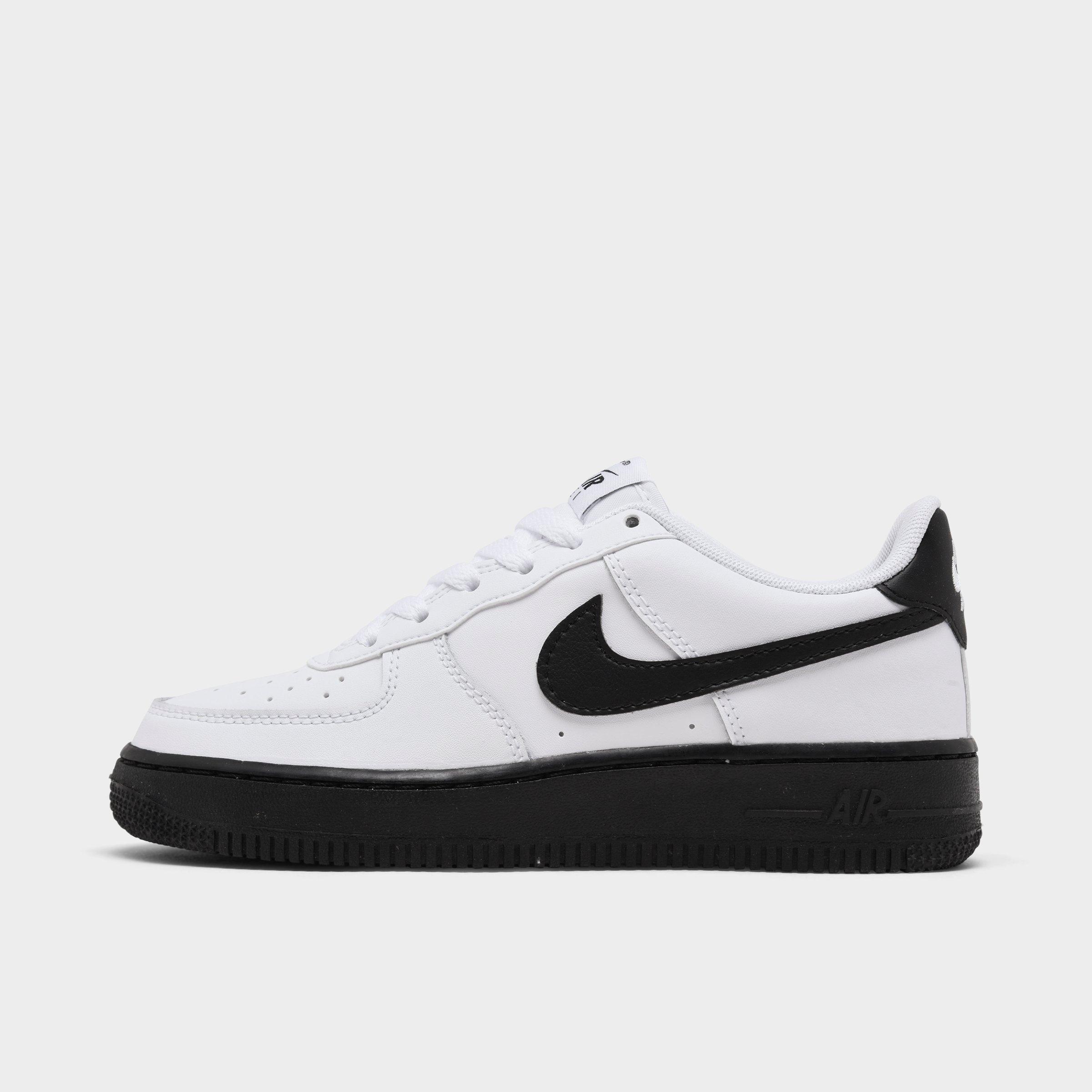 white and black air force 1 kids
