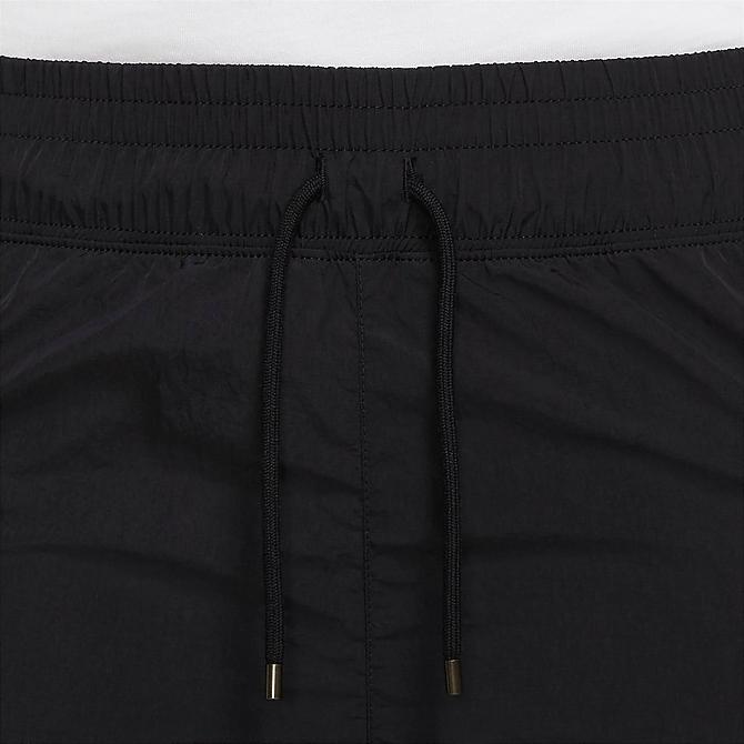 On Model 5 view of Women's Jordan Woven Jogger Pants in Black/Black Click to zoom