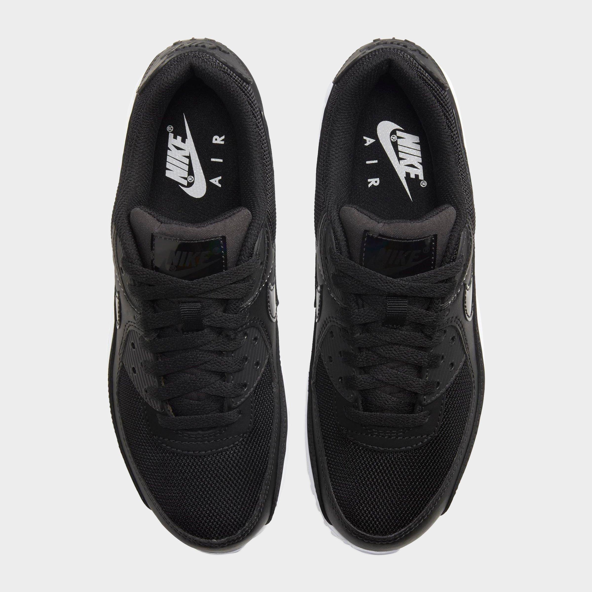 solid black nike shoes womens