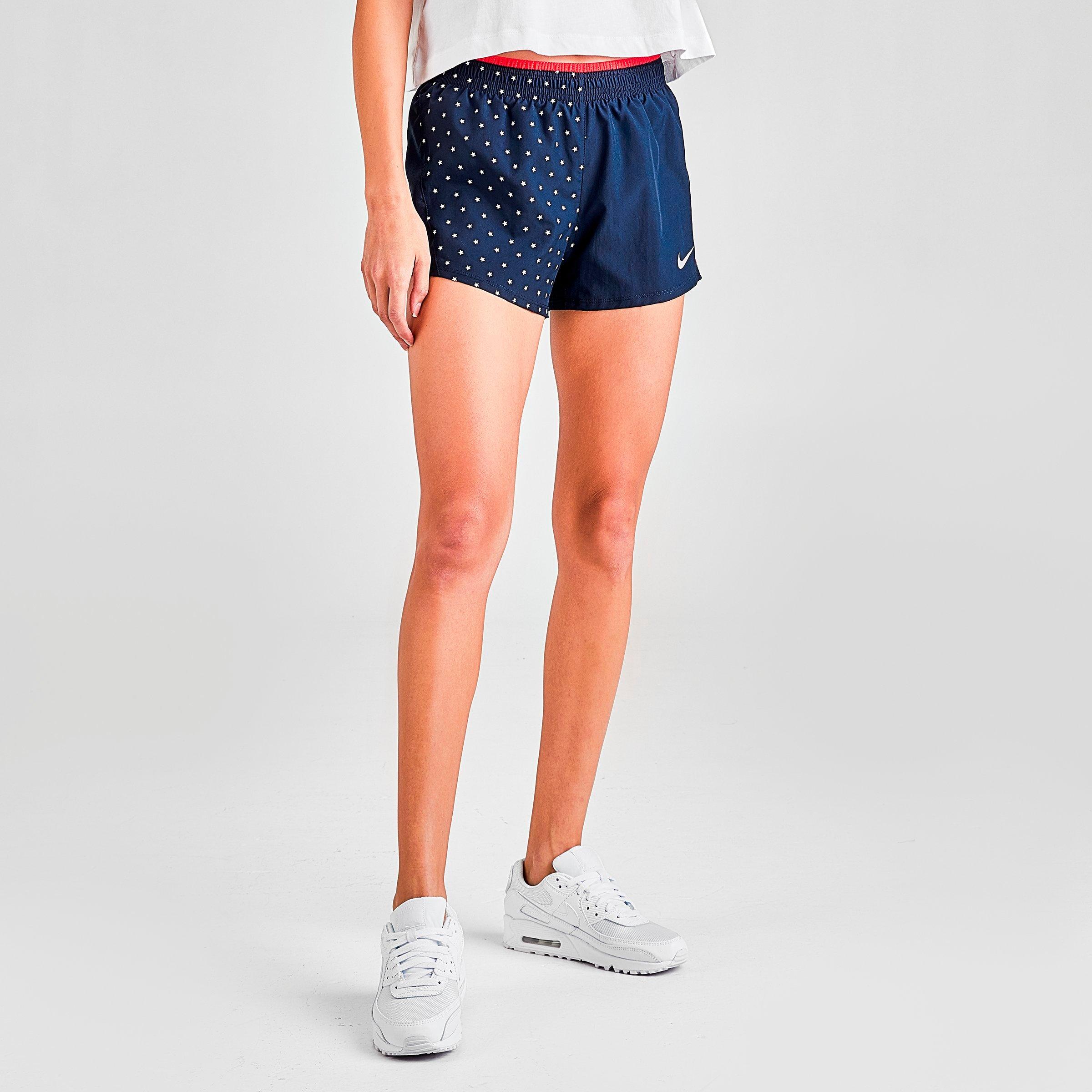 nike track shorts womens