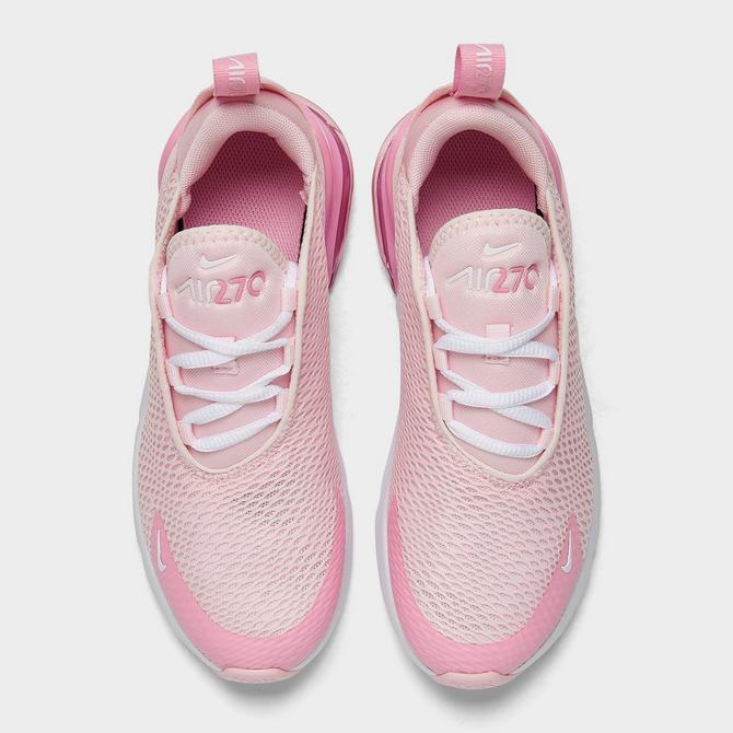 White & pink air cheap max 270 knit trainers junior