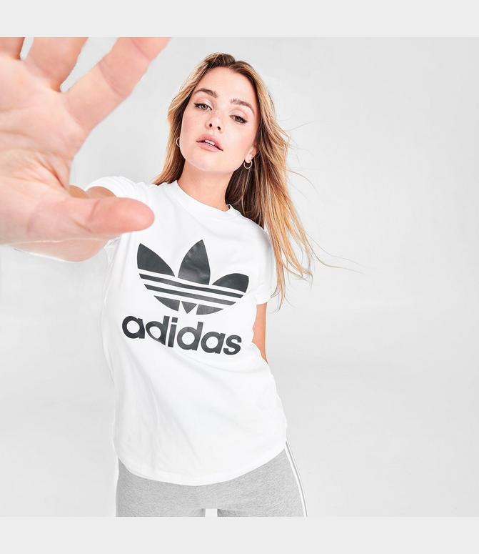 Women S Adidas Originals Trefoil T Shirt Finish Line
