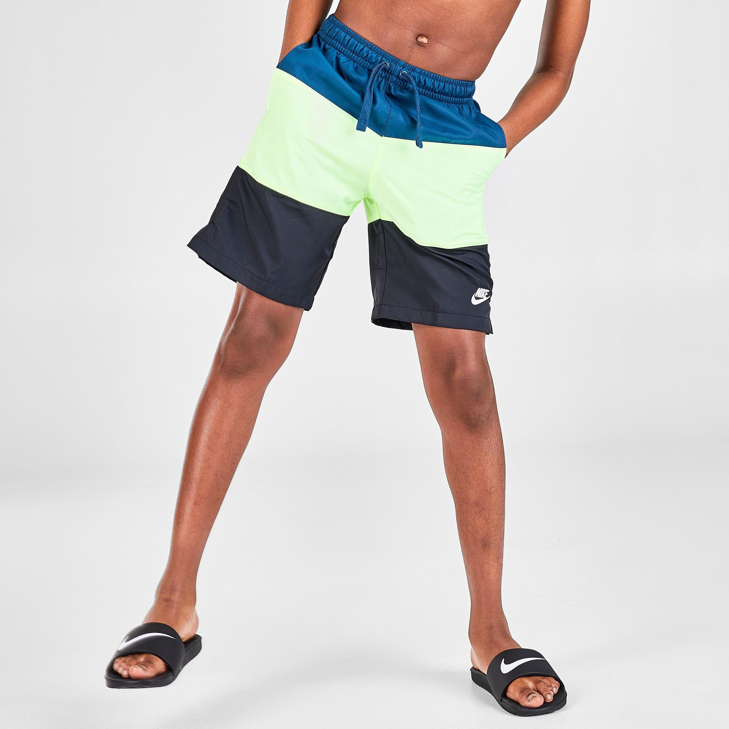 nike colorblocked active swim boyshorts