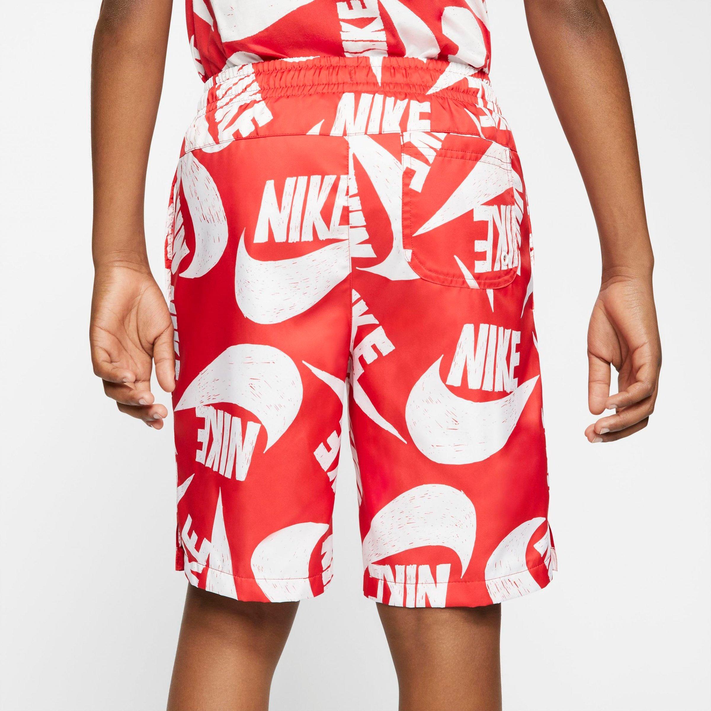 nike woven printed swim shorts