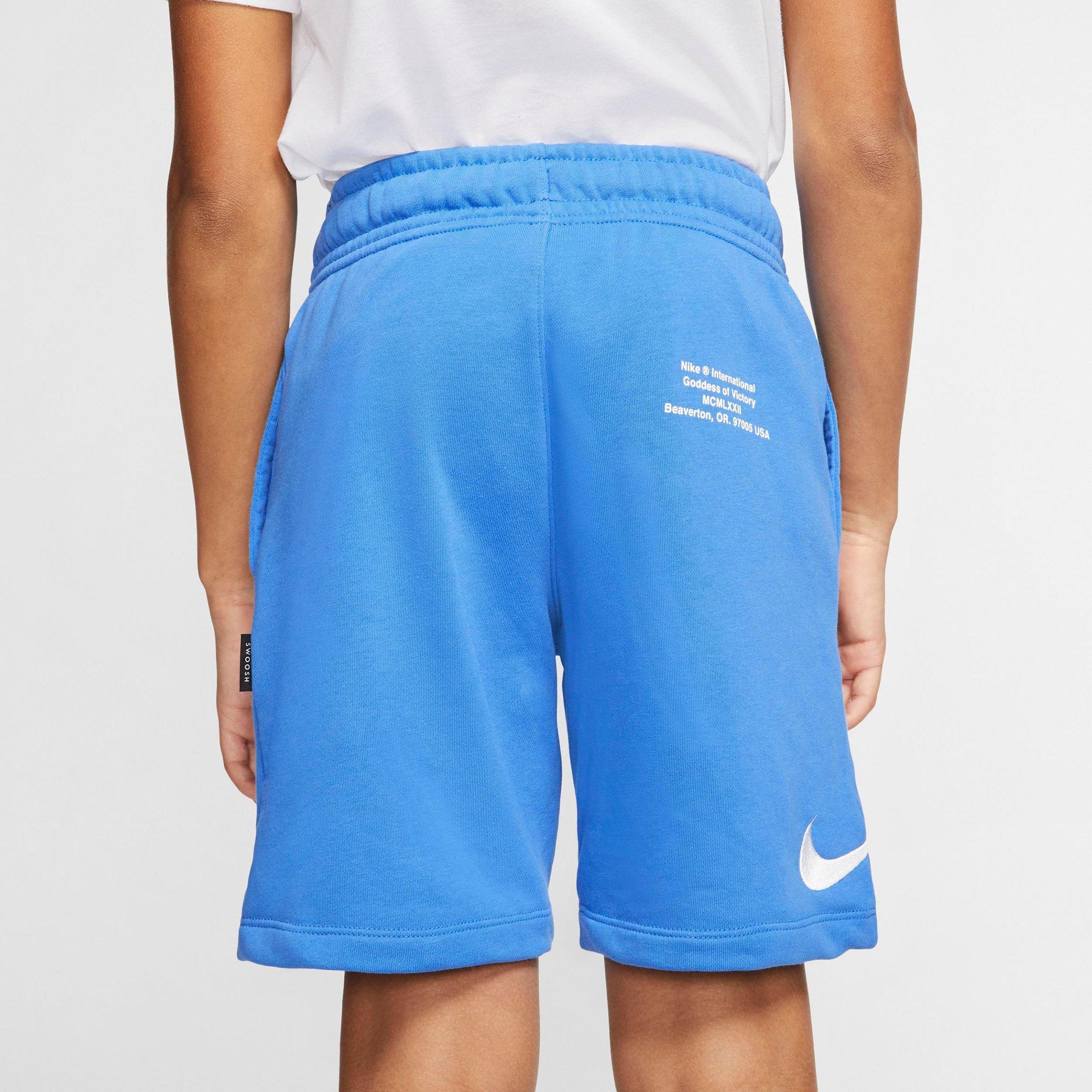 blue nike shorts