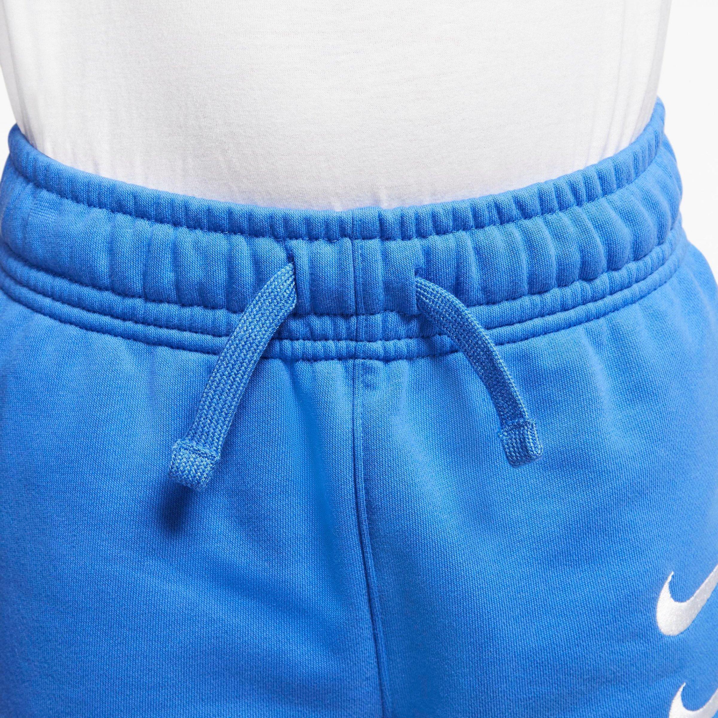 nike double swoosh joggers blue