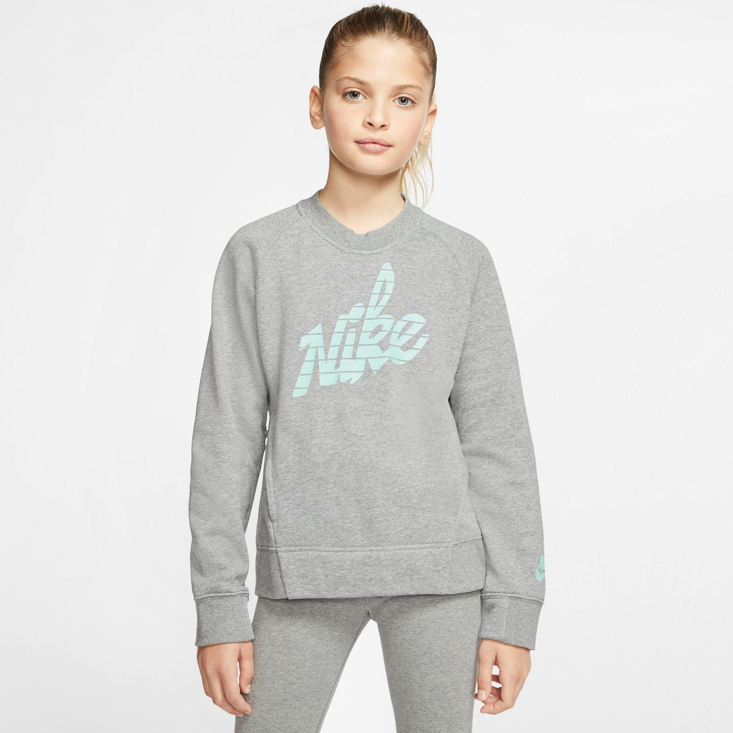 nike logo crewneck sweatshirt