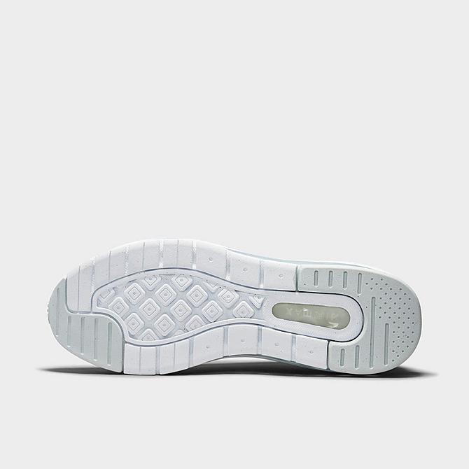 Bottom view of Men's Nike Air Max Genome Casual Shoes in White/Black/Pure Platinum Click to zoom