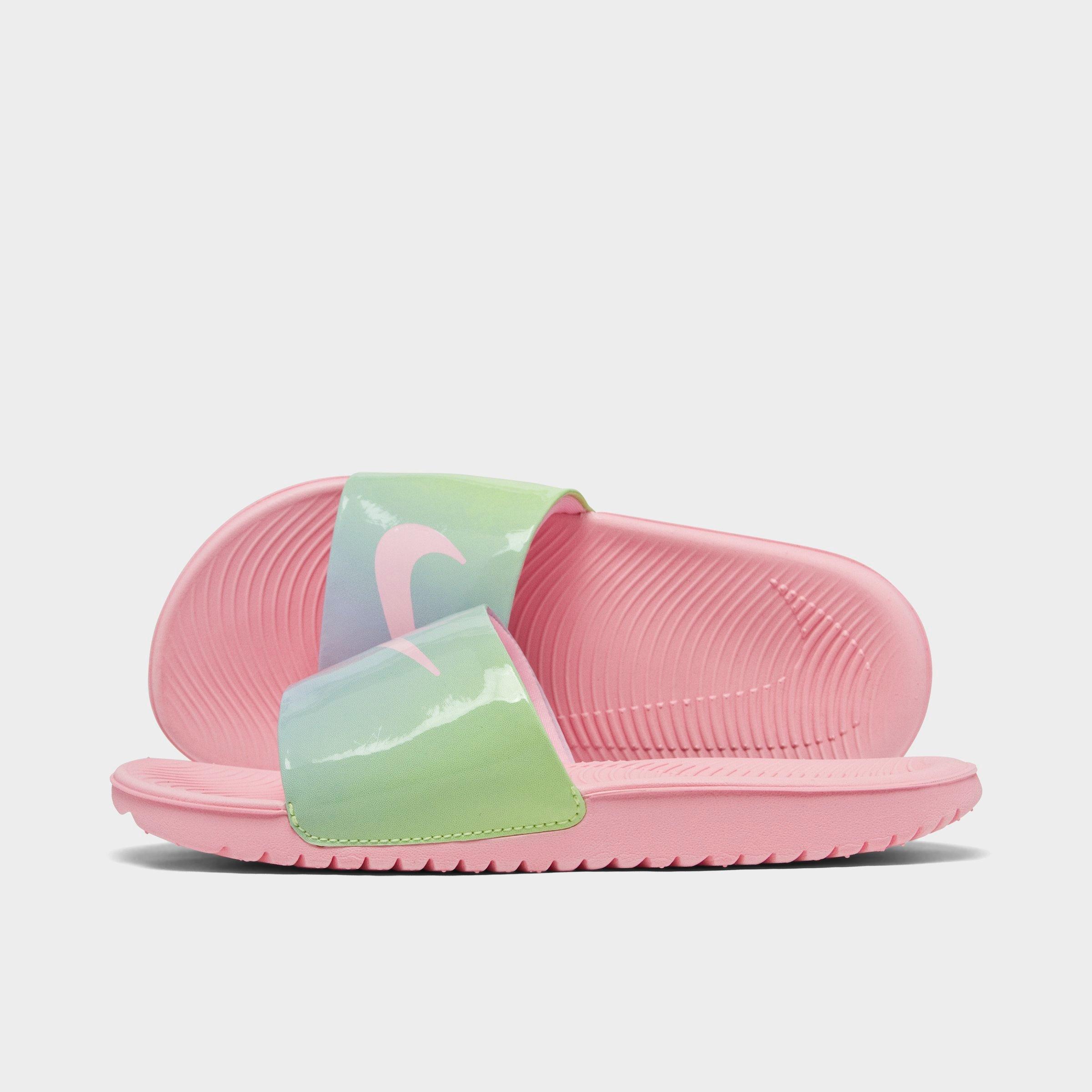 pink nike kawa slides