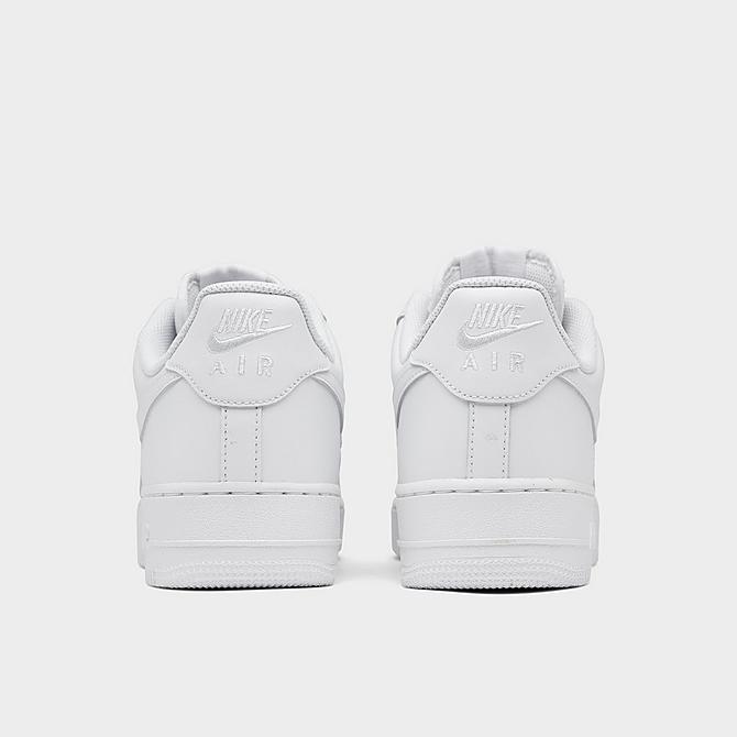 Left view of Men's Nike Air Force 1 Low Casual Shoes in White/White Click to zoom