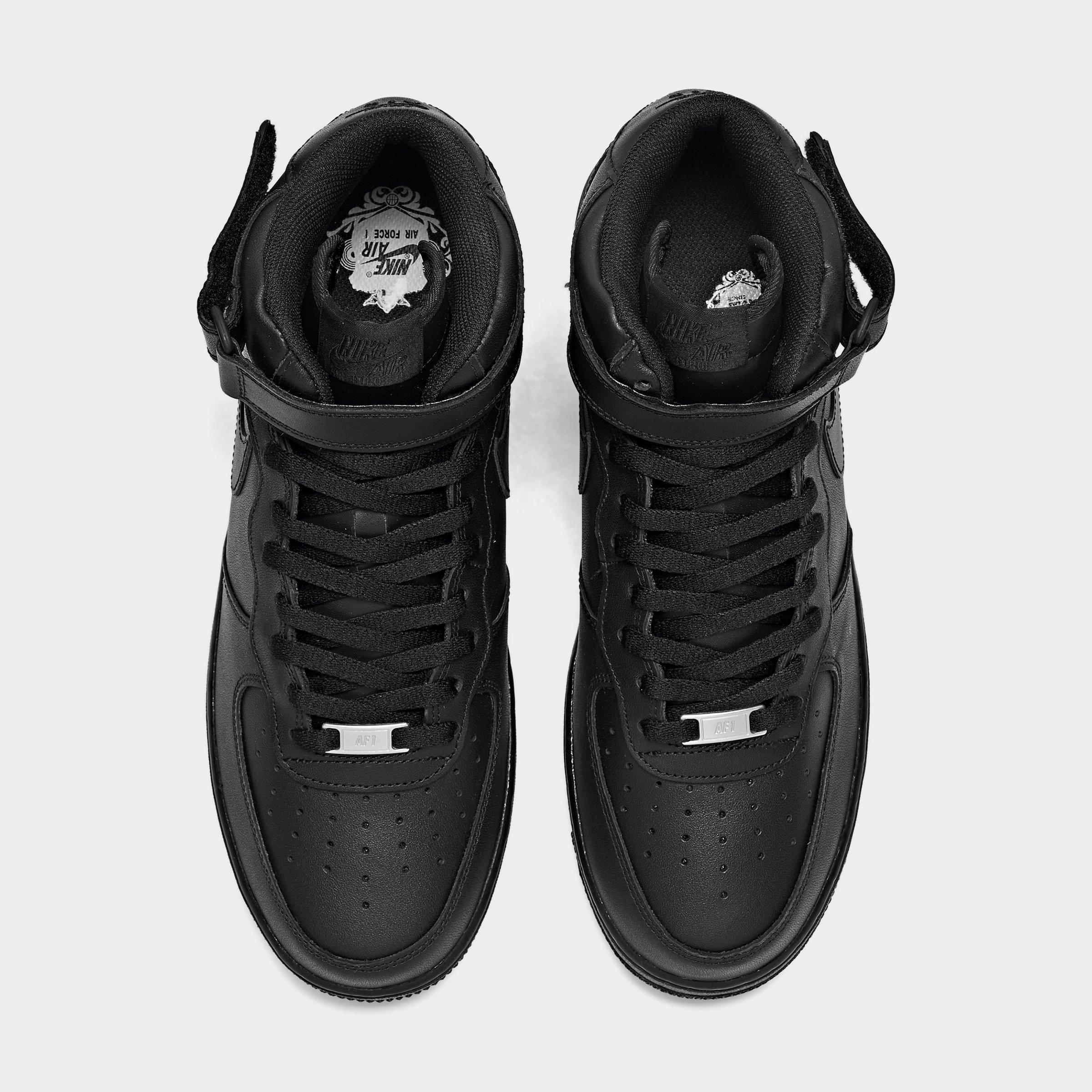 air force 1 black mids